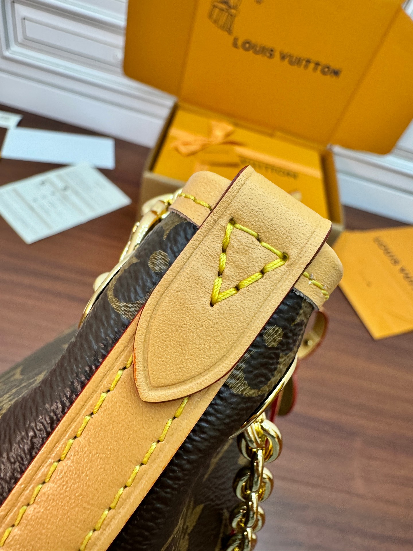 特級芯片 LOUIS VUITTON Carryall BB LV 路易威登  牛皮革 斜挎包 单肩包 双肩包 水桶 手提包 老花棕色 M13014