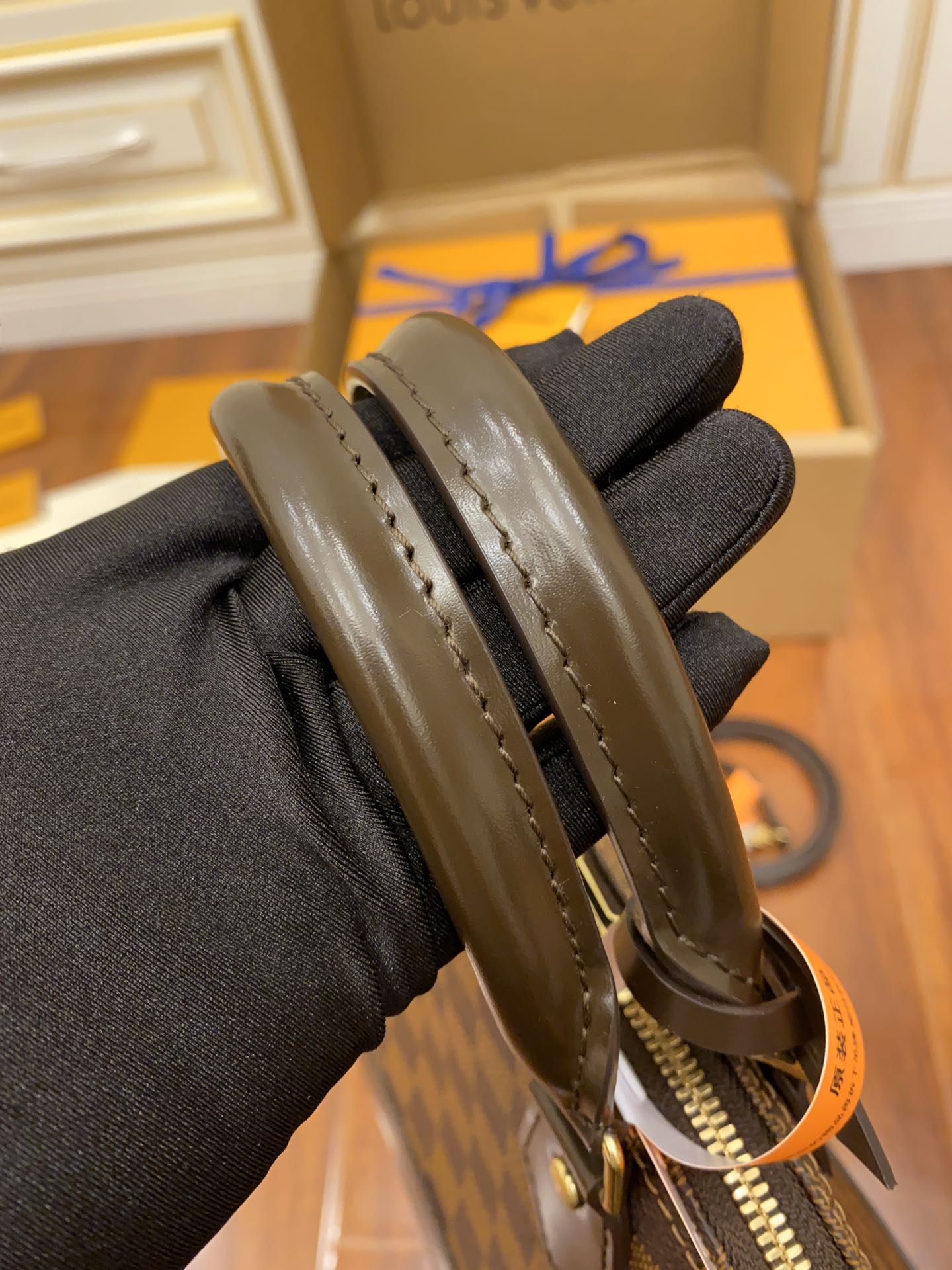 特級芯片 LOUIS VUITTON Alma LV 路易威登  牛皮革 斜挎包 单肩包 双肩包 水桶 手提包 老花棕色格子 N41221