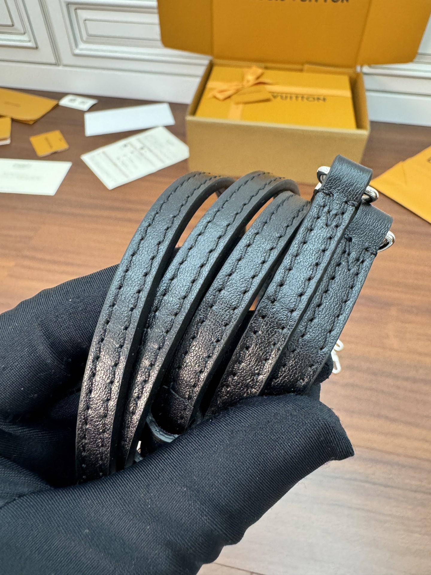 特級芯片 LOUIS VUITTON Slim Trunk 可拆卸可调节肩带拉链开合 LV 路易威登  牛皮革 斜挎包 单肩包 双肩包 水桶 手提包 黑色 M254445