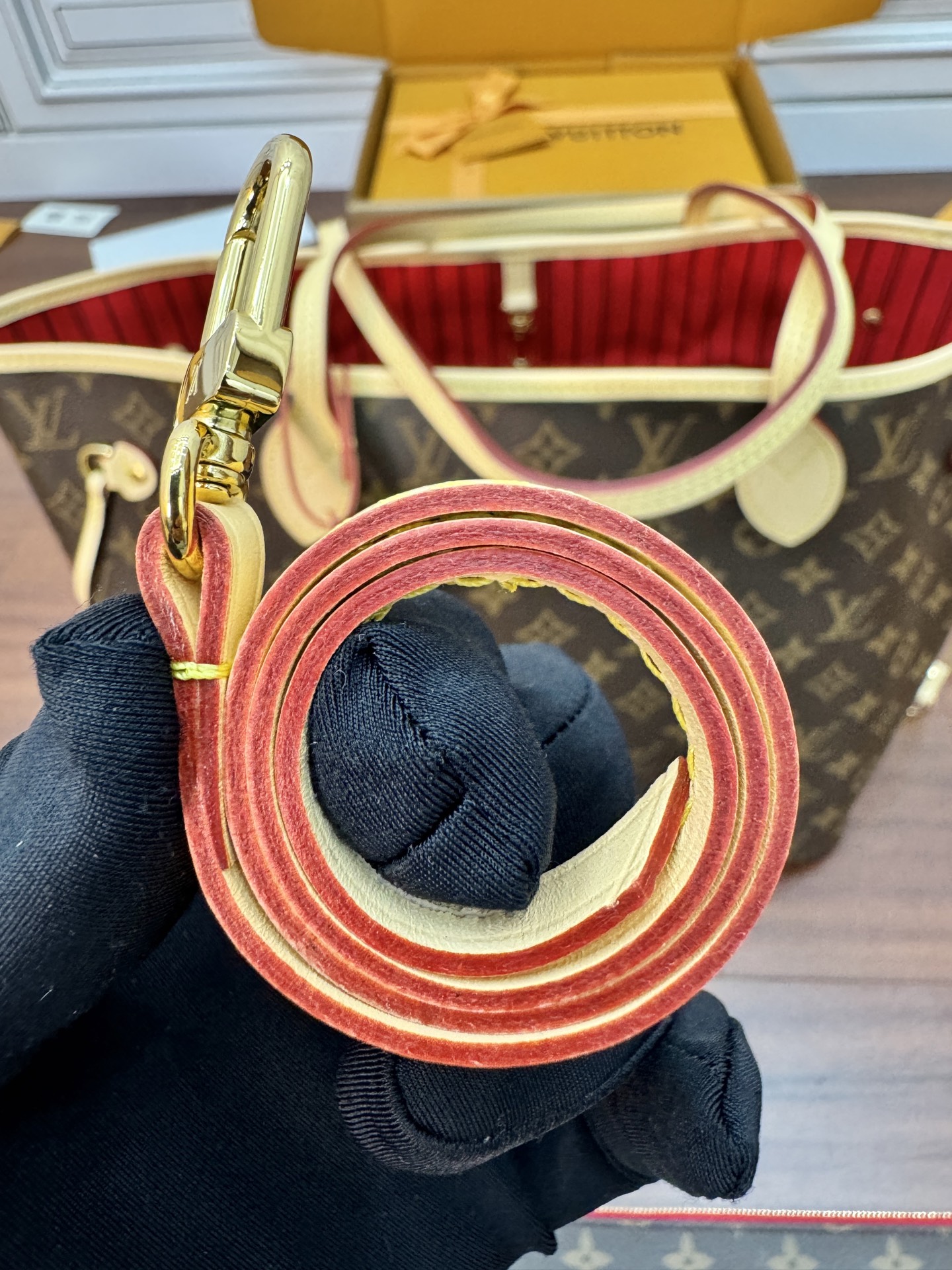 特級芯片 LOUIS VUITTON NEVERFULL MM LV 路易威登  牛皮革 斜挎包 单肩包 双肩包 水桶 手提包 老花棕色 M46987