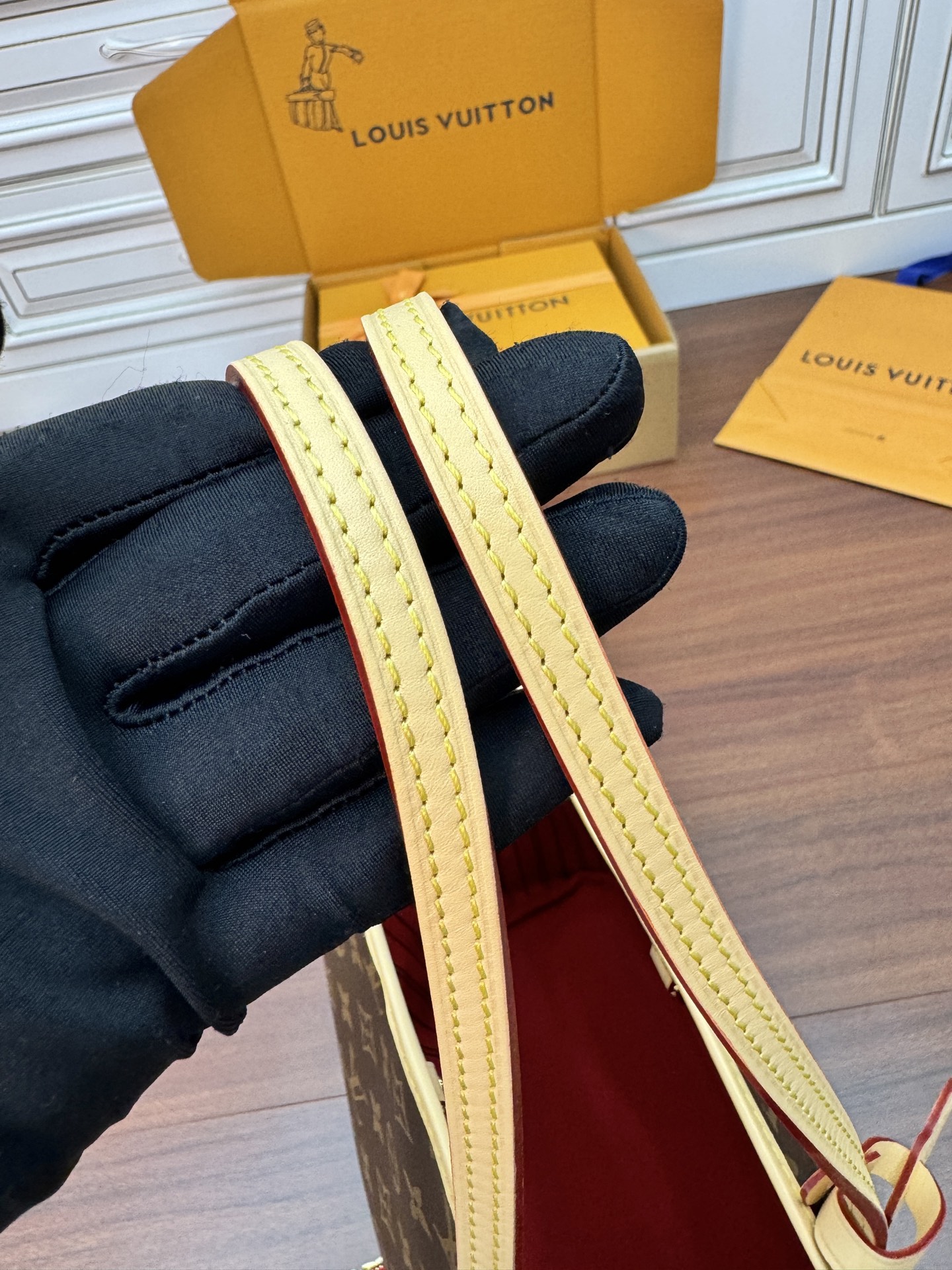 特級芯片 LOUIS VUITTON NEVERFULL MM LV 路易威登  牛皮革 斜挎包 单肩包 双肩包 水桶 手提包 老花棕色 M46987