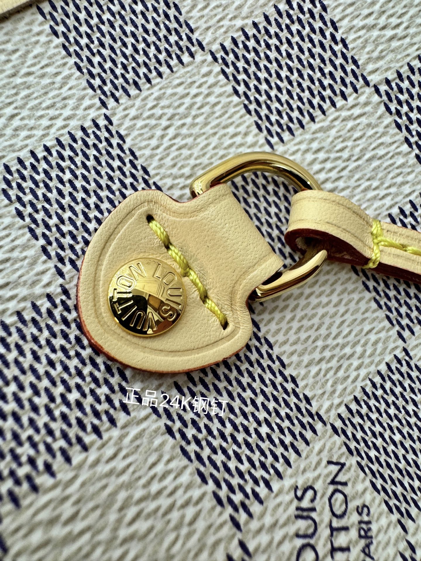 特級芯片 LOUIS VUITTON NEVERFULL MM LV 路易威登  牛皮革 斜挎包 单肩包 双肩包 水桶 手提包 白色格子 N40603