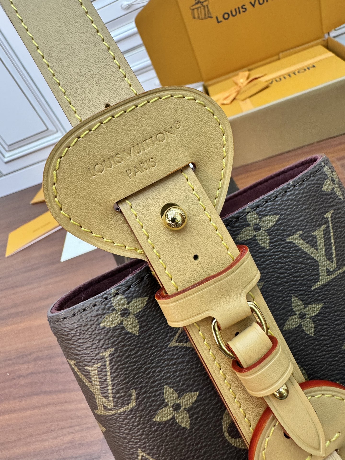 特級芯片 LOUIS VUITTON ALL IN LV 路易威登  牛皮革 斜挎包 单肩包 双肩包 水桶 手提包 老花 肩带可调节，不可拆卸 棕色 M12926