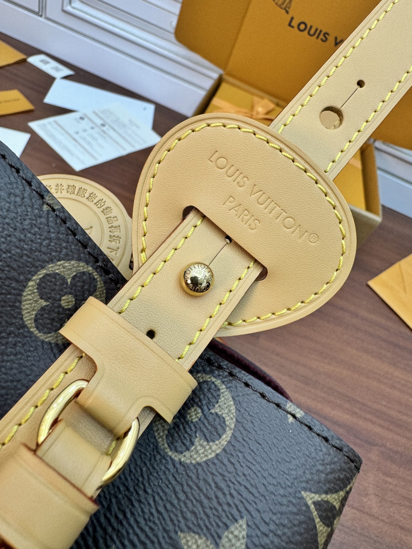 特級芯片 LOUIS VUITTON ALL IN LV 路易威登  牛皮革 斜挎包 单肩包 双肩包 水桶 手提包 老花 肩带可调节，不可拆卸 棕色 M12925