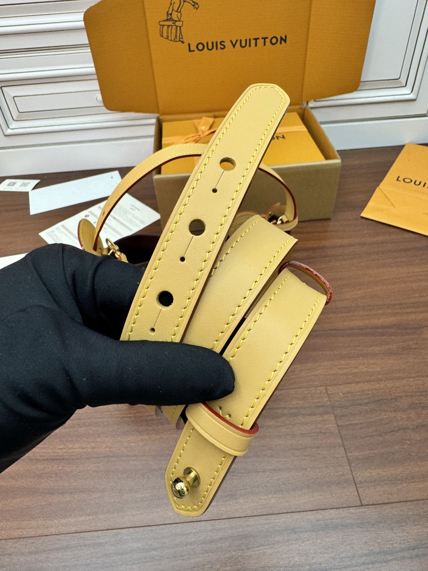 特級芯片 LOUIS VUITTON ALL IN LV 路易威登  牛皮革 斜挎包 单肩包 双肩包 水桶 手提包 老花 肩带可调节，不可拆卸 棕色 M12925