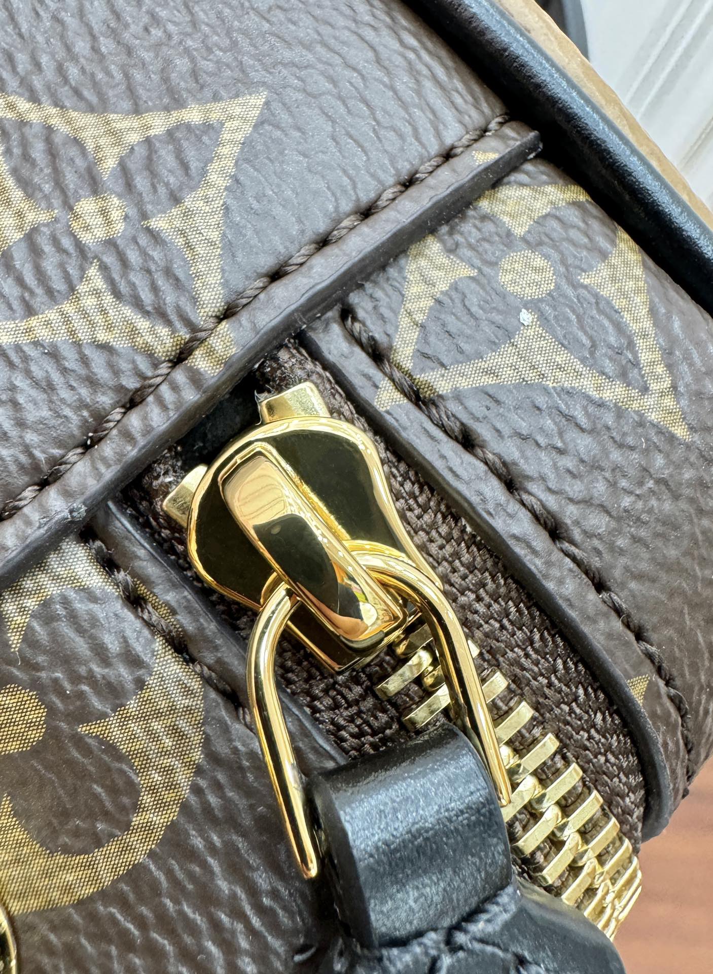 特級芯片 LOUIS VUITTON   Vanity PM LV 路易威登  牛皮革 斜挎包 单肩包 双肩包 水桶 手提包 老花 棕色 M47128