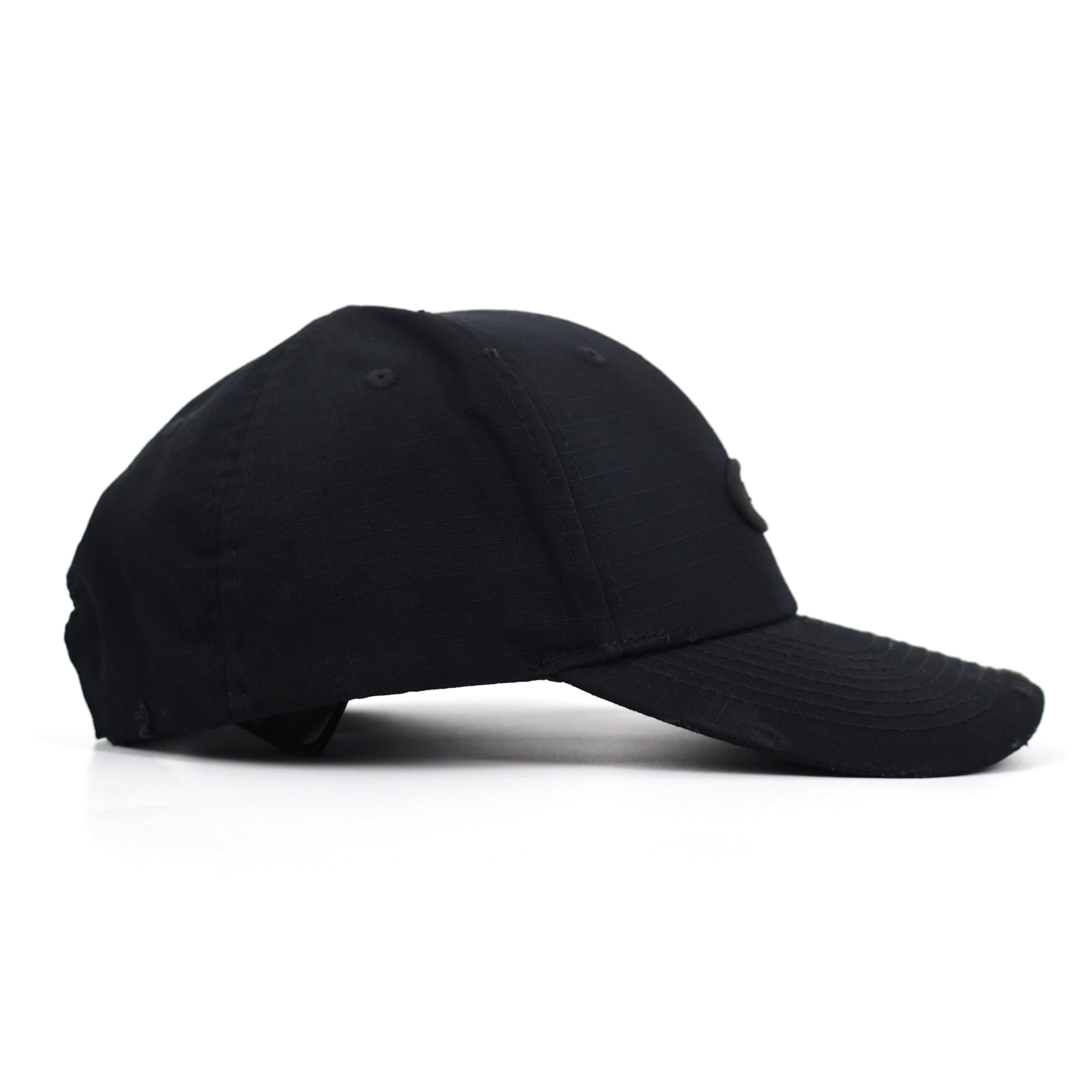 Balenciaga 巴黎世家 环形 鸭舌帽 做旧复古 双环拼接做旧棒球帽 黑色A2