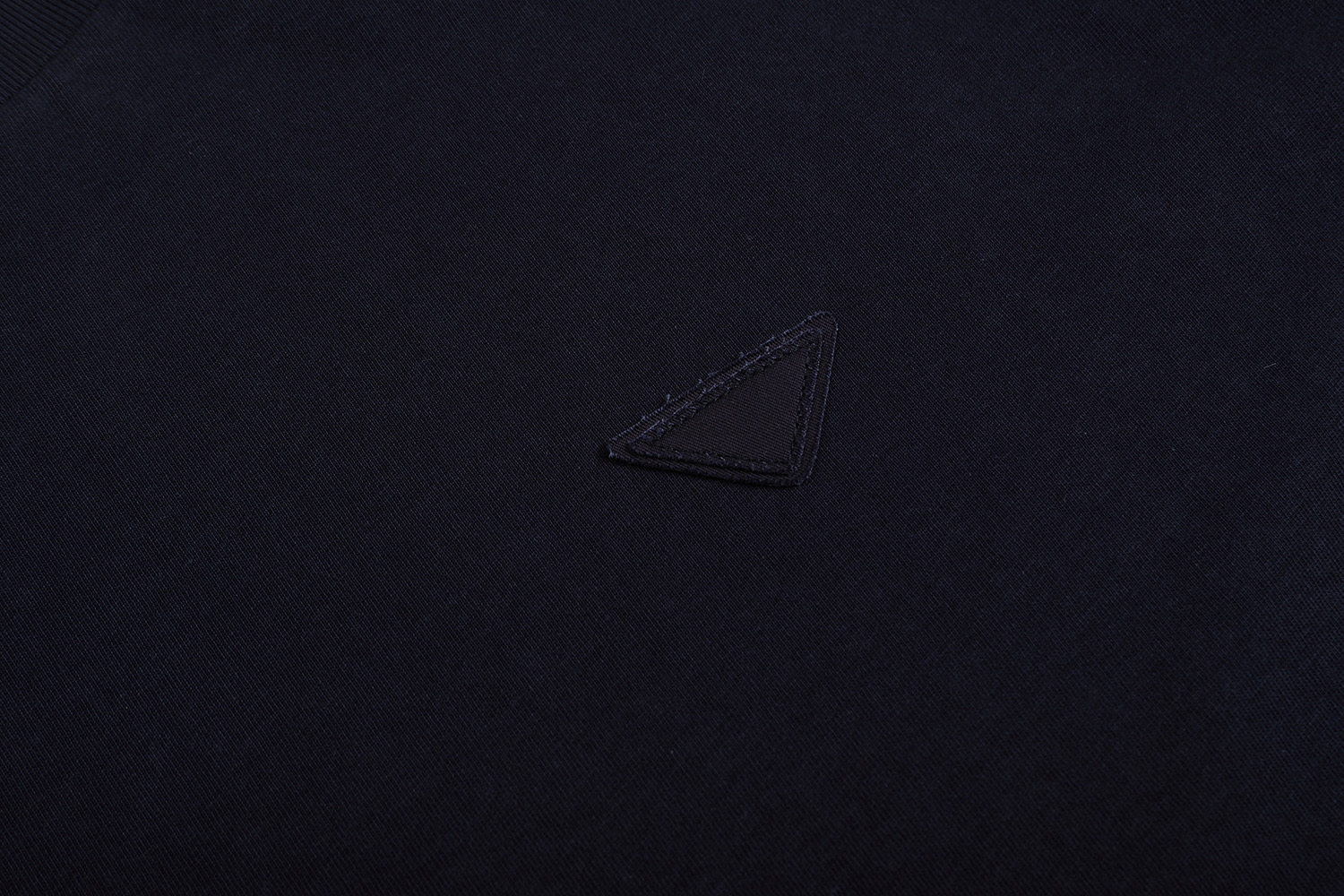 PRADA 普拉达 拼色假两件圆领 休闲夏季 短袖 T恤 黑色 蓝色A2 UJN912-11CD-F0124-S-OOO