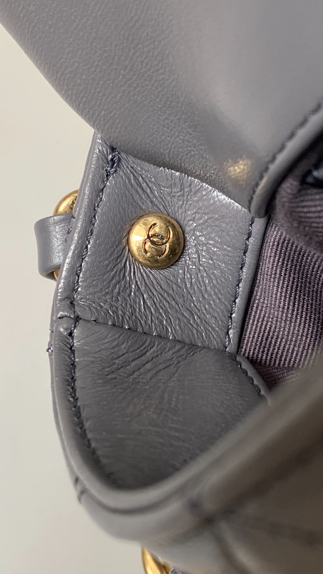  Chanel 香奈儿 头层皮 手提袋 斜挎包 包包 菱格纹  灰色 AS4992-B17383-NR652