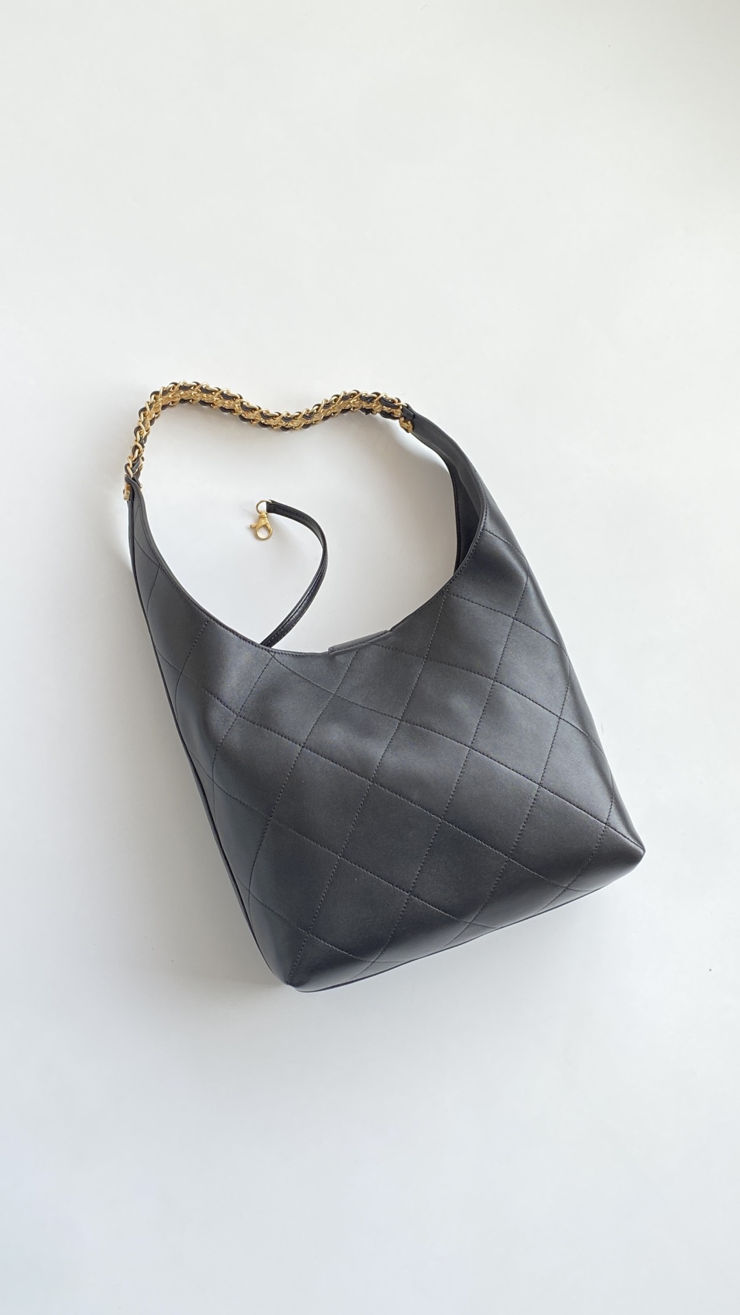 Chanel 香奈儿 HOBO 25P 嬉皮 头层皮 手提袋 斜挎包 包包  黑色 大号 AS5410-B19776-94305