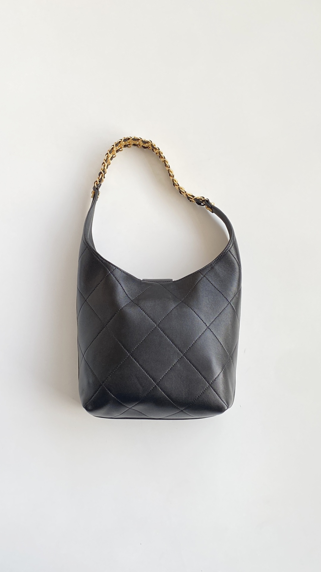 Chanel 香奈儿 HOBO 25P 嬉皮 头层皮 手提袋 斜挎包 包包  黑色 小号 AS5403-B19776-94305