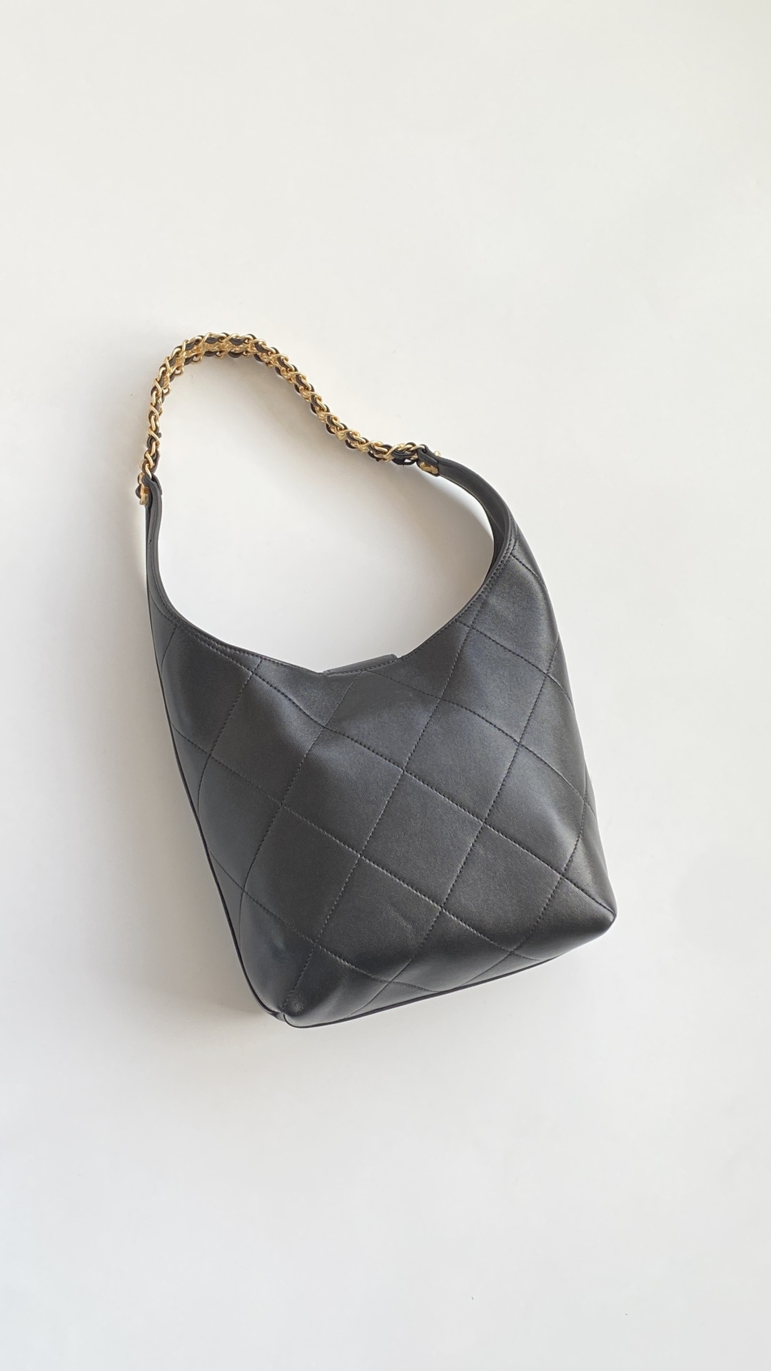 Chanel 香奈儿 HOBO 25P 嬉皮 头层皮 手提袋 斜挎包 包包  黑色 小号 AS5403-B19776-94305