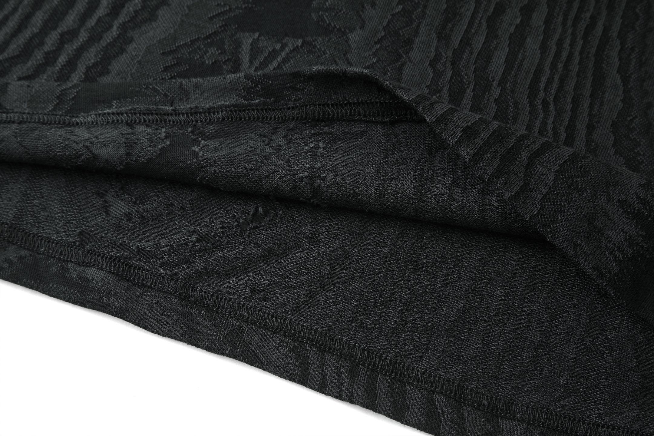 LOUIS VUITTON 路易威登 LV 像素树纹提花 夏季 T恤 男女同款  短袖  黑色A2 1AHW50