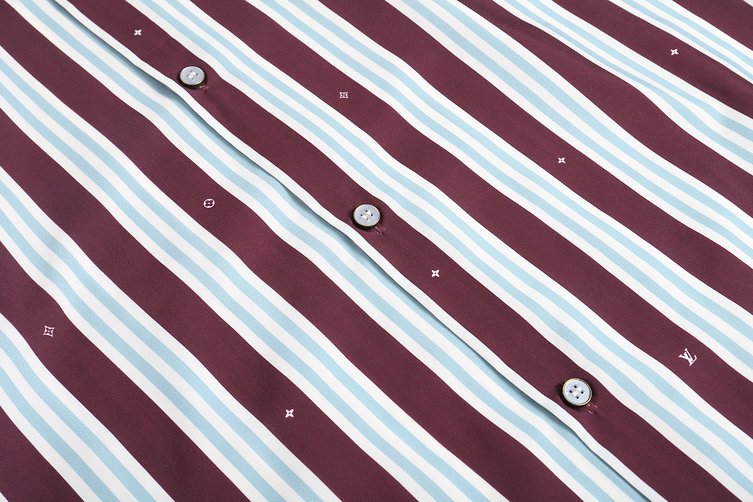 LOUIS VUITTON 路易威登 LV 条纹短袖 衬衫 夏季 T恤 男女同款  短袖  红绿A5 1AHVWH