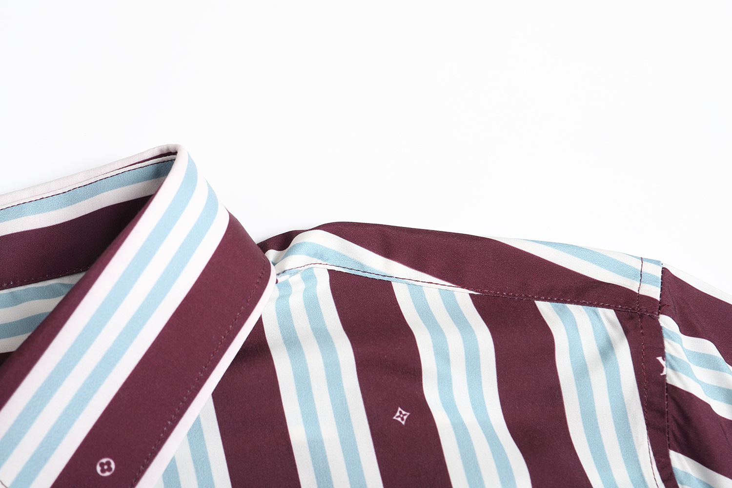 LOUIS VUITTON 路易威登 LV 条纹短袖 衬衫 夏季 T恤 男女同款  短袖  红绿A5 1AHVWH