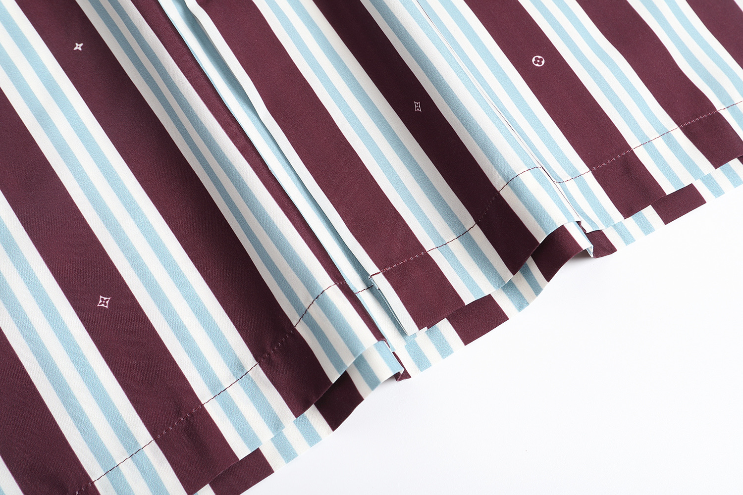 LOUIS VUITTON 路易威登 LV 条纹短袖 衬衫 夏季 T恤 男女同款  短袖  红绿A5 1AHVWH