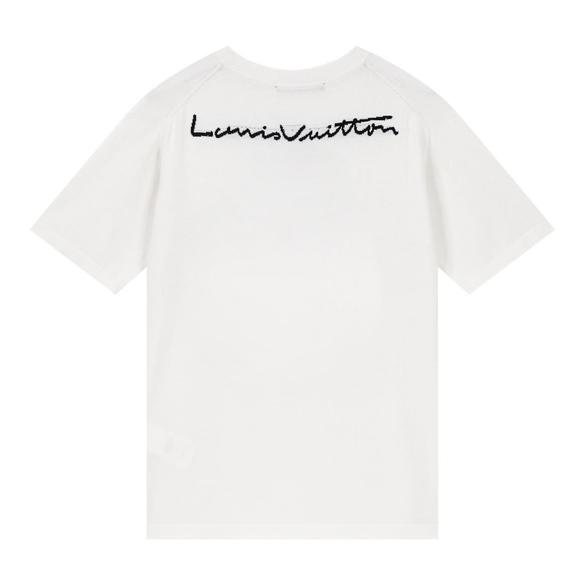 LOUIS VUITTON 路易威登 LV 说唱卡通人 针织  圆领 夏季 T恤 男女同款  短袖  白色A5 1AATLF