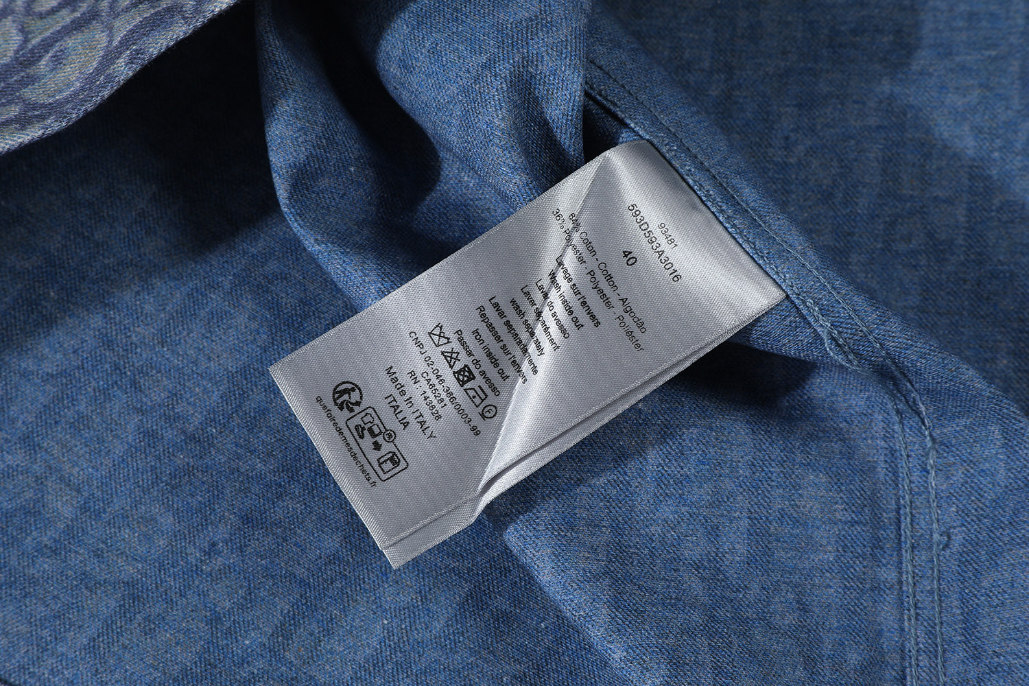 DIOR 迪奥斜纹印花 衬衫 T恤 棉质 夏季 短袖  蓝色B0 593D593A3016-C585