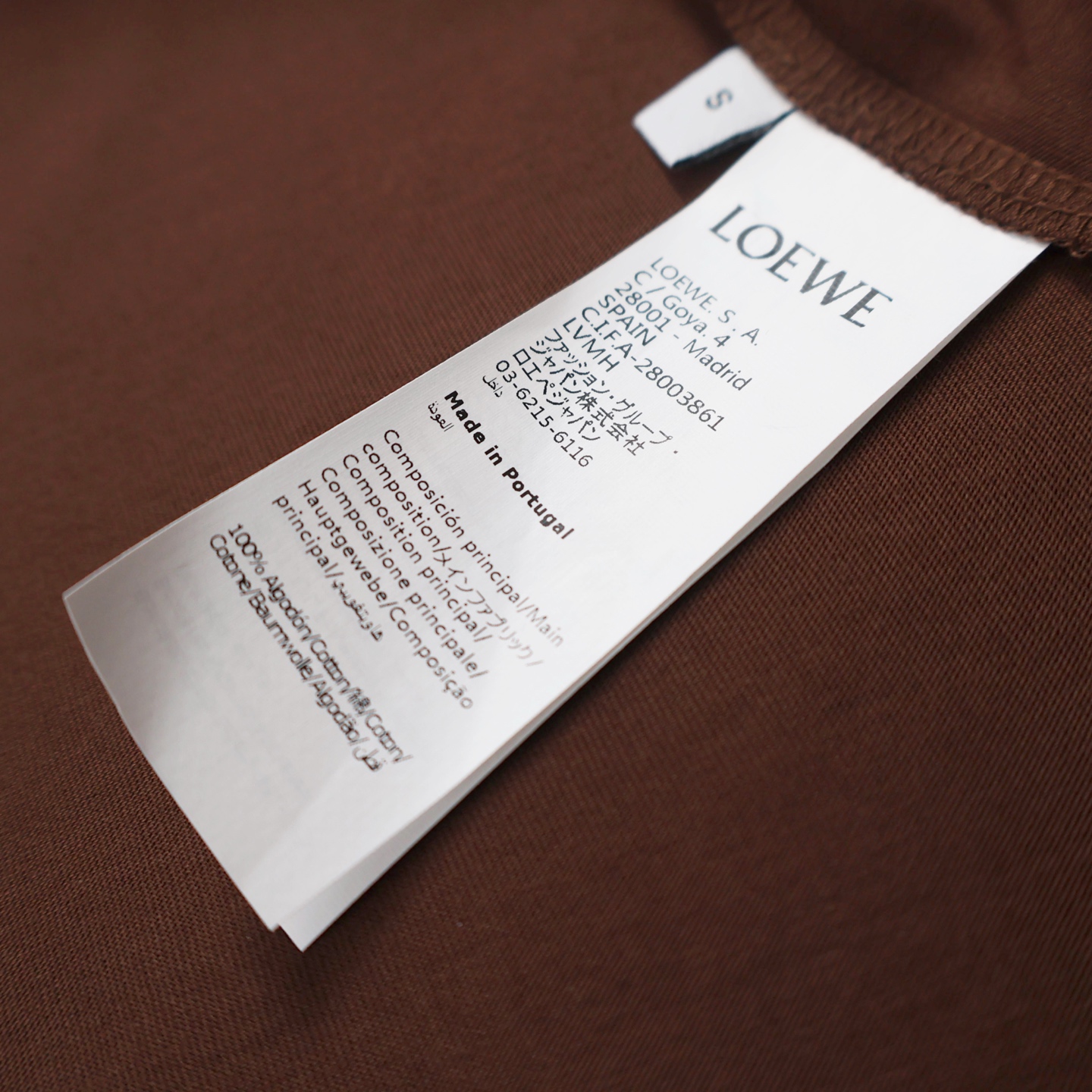 Loewe Paula's lbiza SS25 罗意威彩色标语  短袖 T恤 圆领 夏季 棕色 黑色A2 H616Y22X84-3428