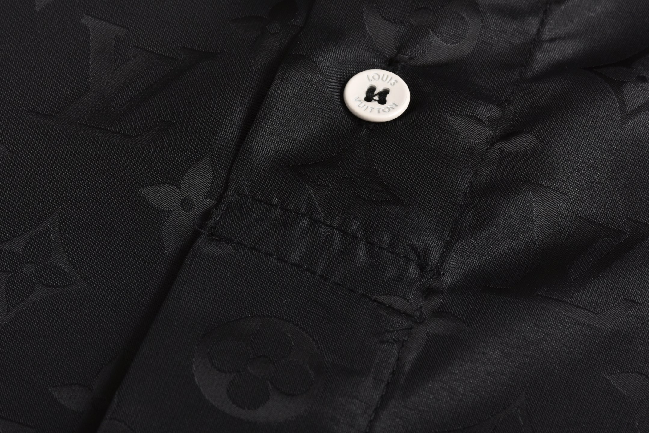 LOUIS VUITTON 路易威登 LV 丝绸满印  polo衬衫 夏季 T恤 男女同款  短袖  黑色B0 1AGTOZ