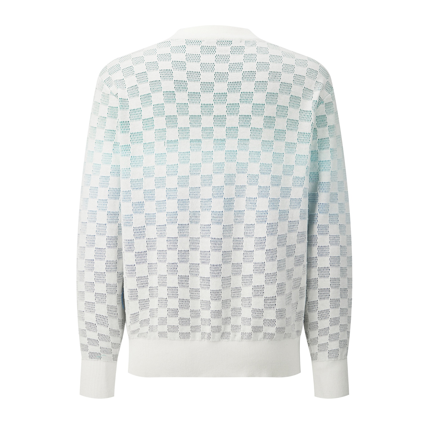 LOUIS VUITTON 路易威登  LV 棋盘格渐变 圆领几何图案长袖卫衣 渐变B5 1AGTL5