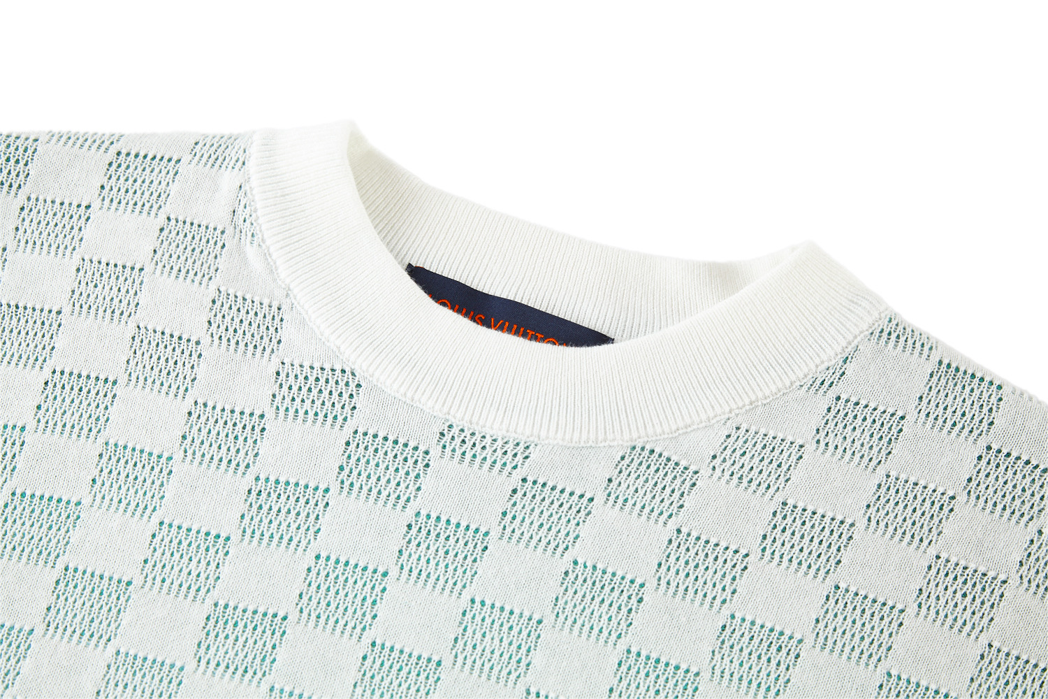 LOUIS VUITTON 路易威登  LV 棋盘格渐变 圆领几何图案长袖卫衣 渐变B5 1AGTL5