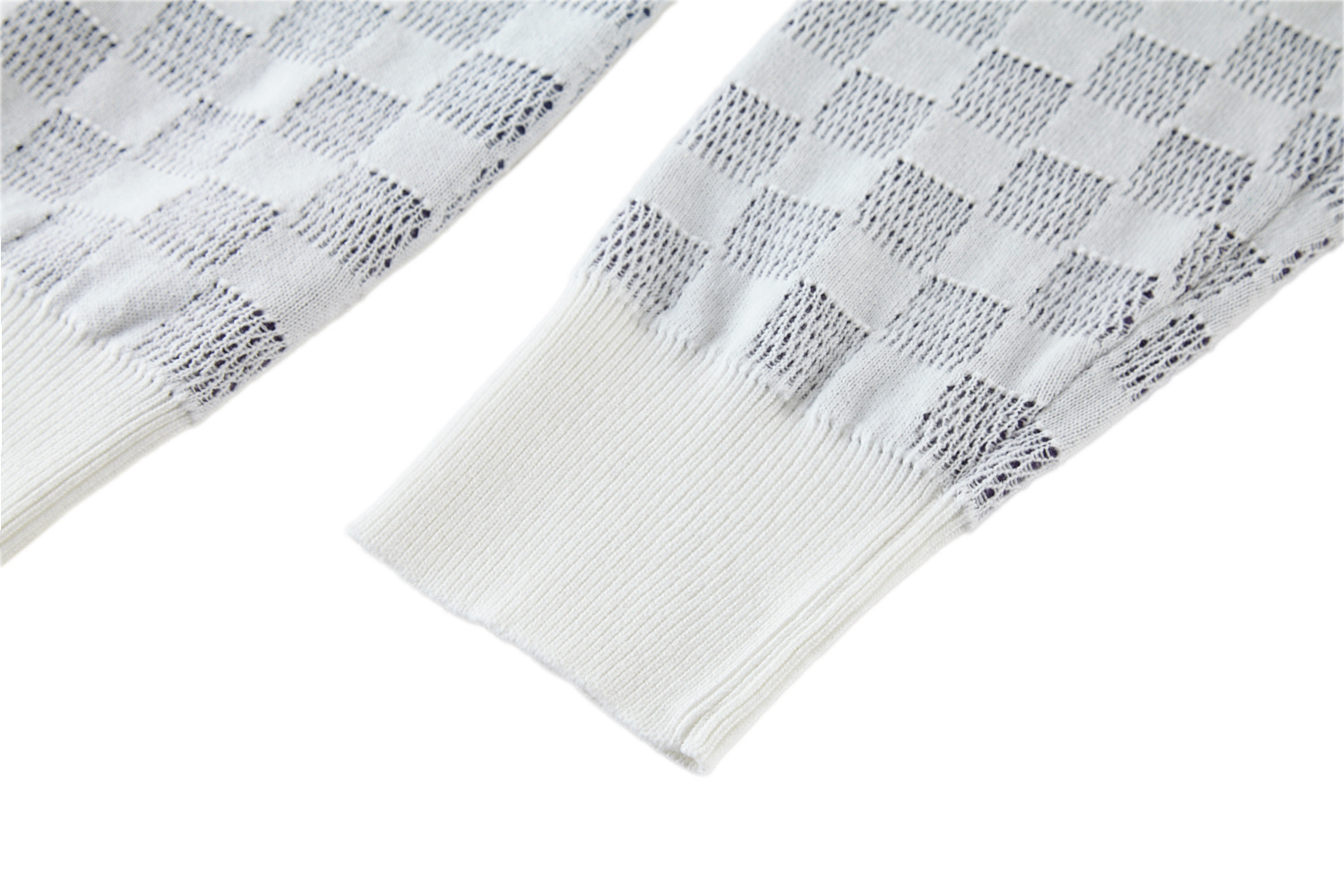 LOUIS VUITTON 路易威登  LV 棋盘格渐变 圆领几何图案长袖卫衣 渐变B5 1AGTL5