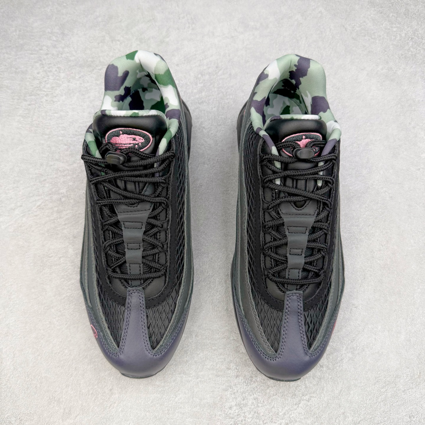 升级最终版 Nike Air Max 95 OG Neon 低筒 网布防滑 运动鞋 休闲鞋 球鞋 男鞋 波鞋 黑粉 FB2709-001