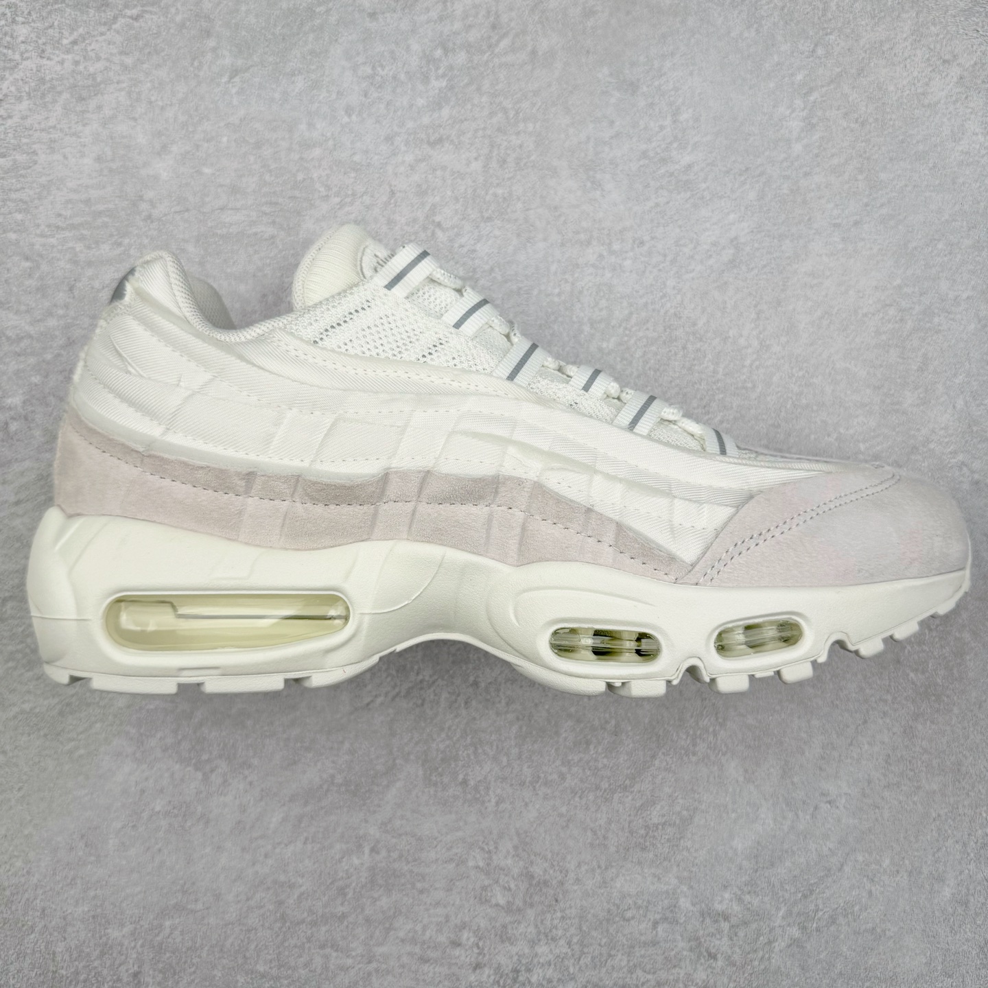 升级最终版 Nike Air Max 95 CDG 低筒 网布防滑 运动鞋 休闲鞋 球鞋 男鞋 波鞋  纯白 CU8406-100
