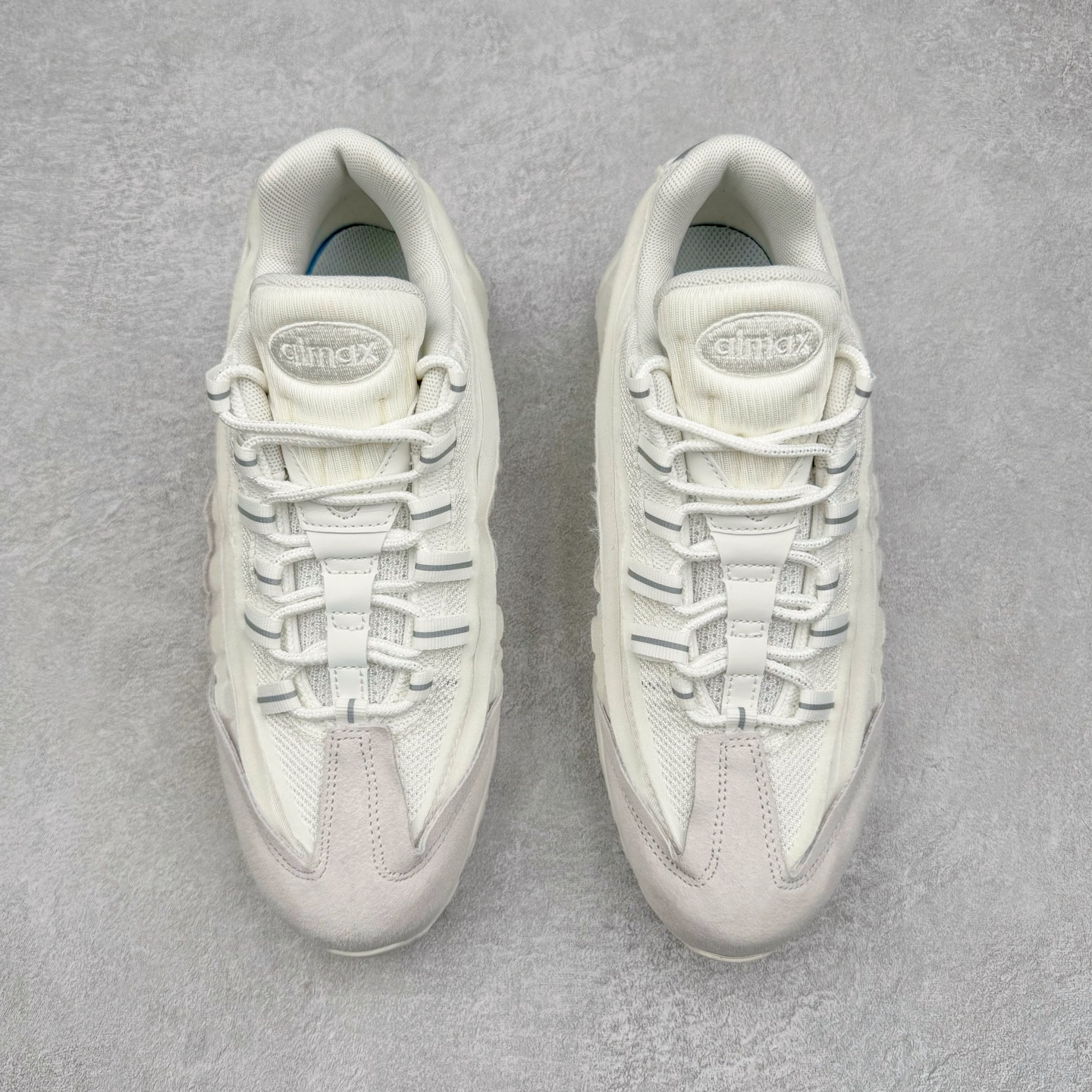 升级最终版 Nike Air Max 95 CDG 低筒 网布防滑 运动鞋 休闲鞋 球鞋 男鞋 波鞋  纯白 CU8406-100