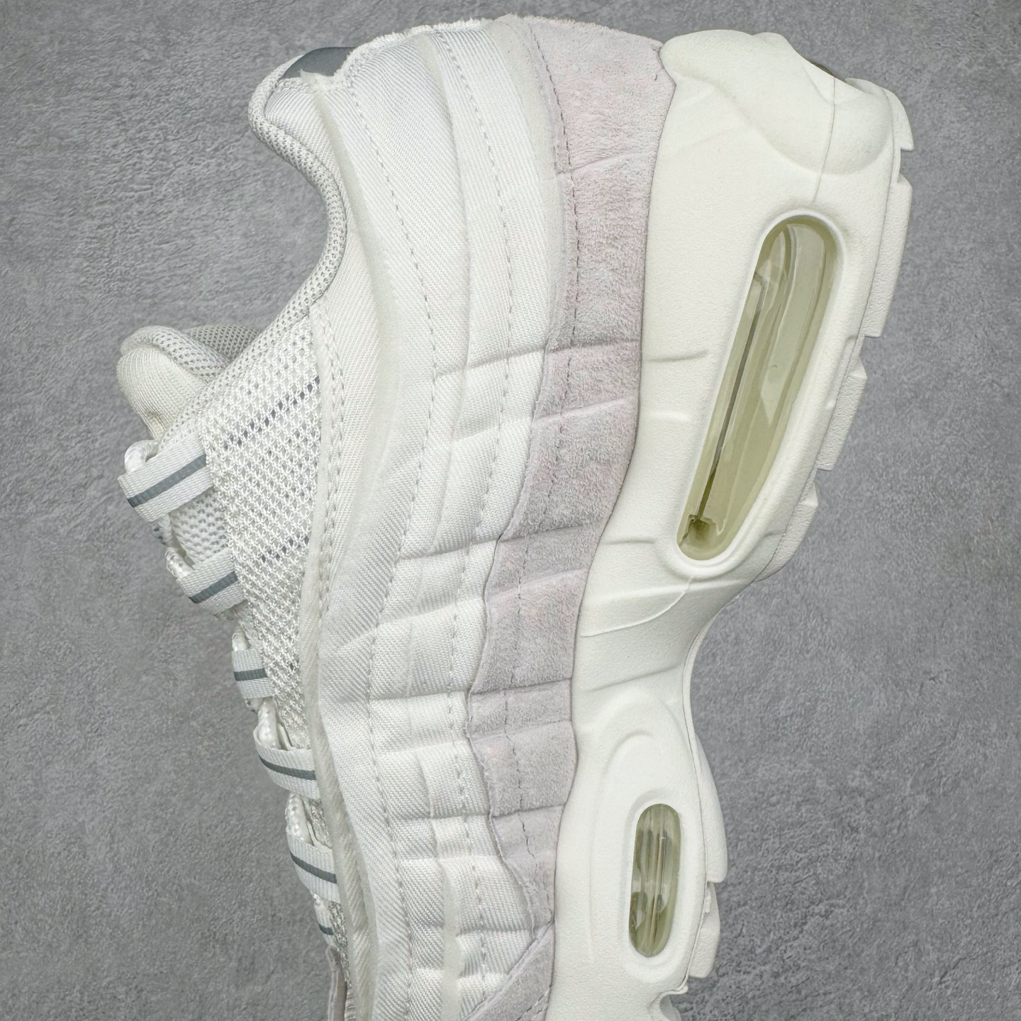 升级最终版 Nike Air Max 95 CDG 低筒 网布防滑 运动鞋 休闲鞋 球鞋 男鞋 波鞋  纯白 CU8406-100