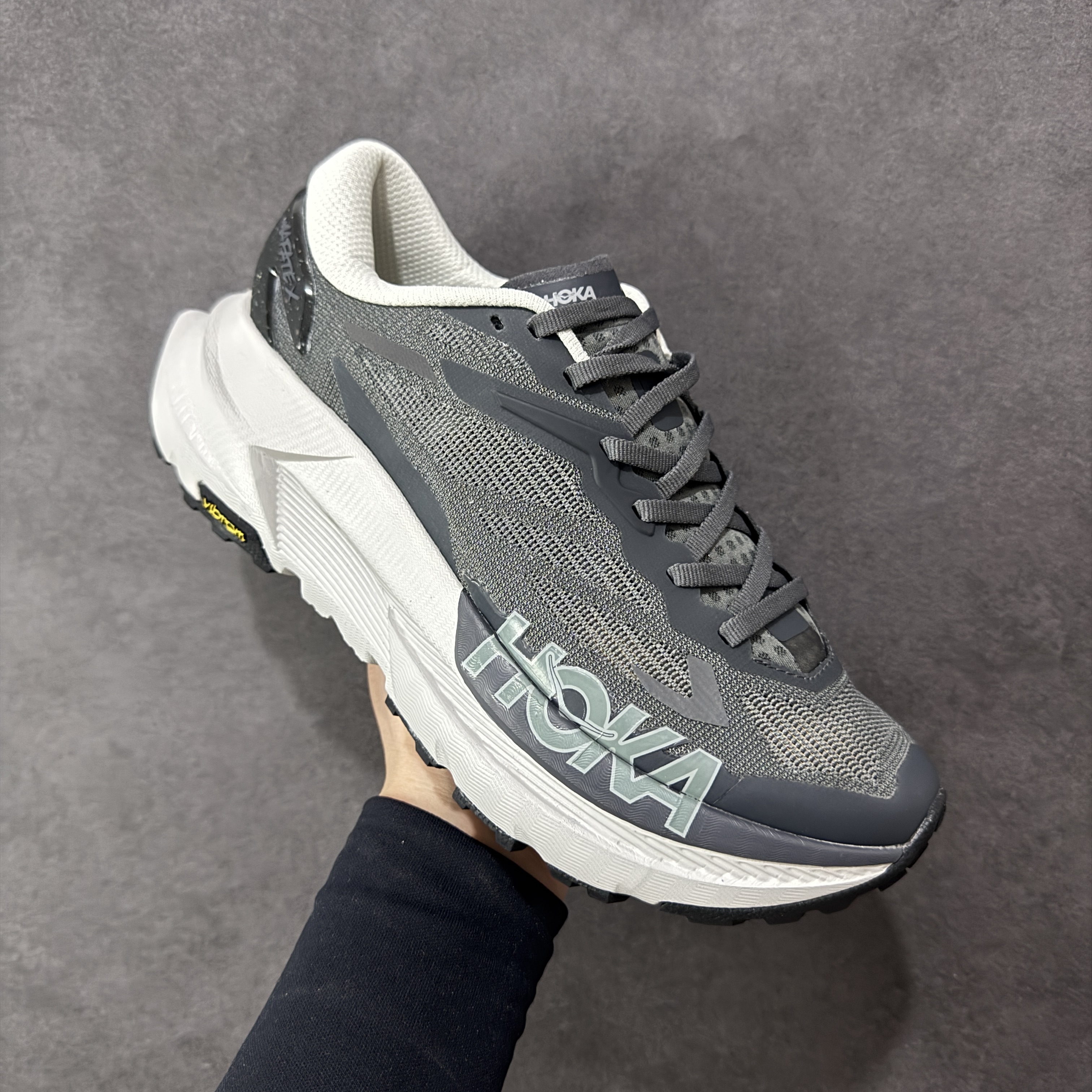 HOKA ONE ONE Mafate X 舒适百搭防滑耐磨 低筒 舒适减震 运动防滑耐磨 透气跑步鞋 轻便波鞋 灰色