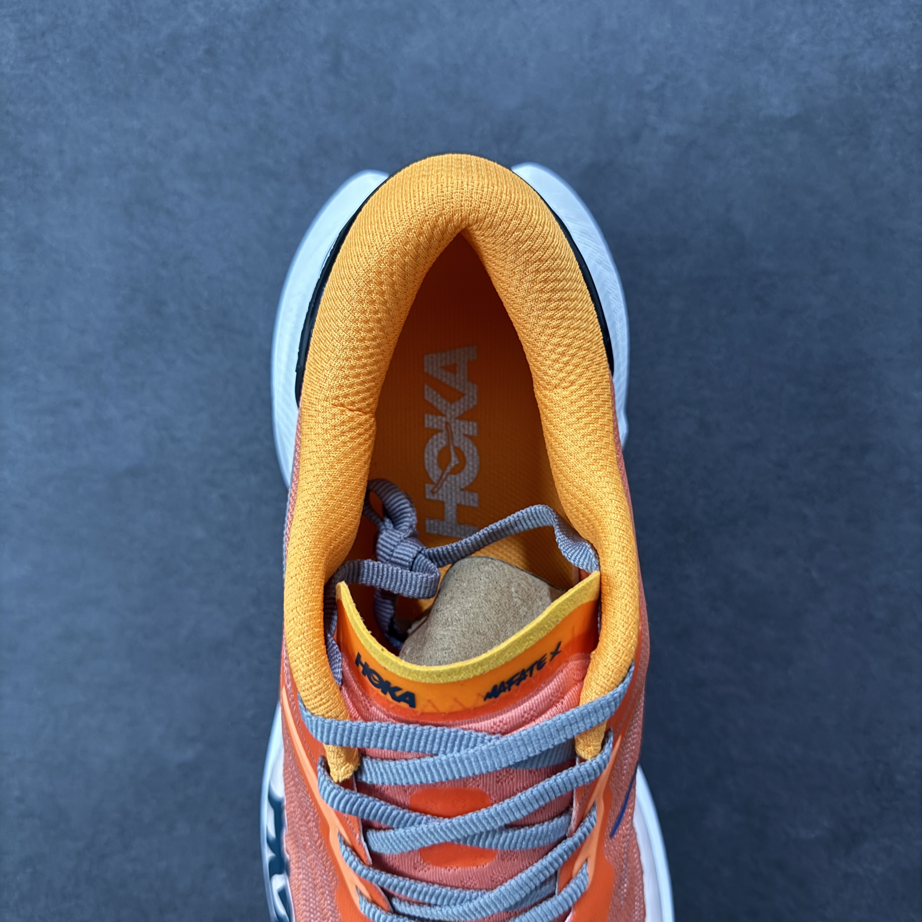 HOKA ONE ONE Mafate X 舒适百搭防滑耐磨 低筒 舒适减震 运动防滑耐磨 透气跑步鞋 轻便波鞋  橙色 1162010-FPR