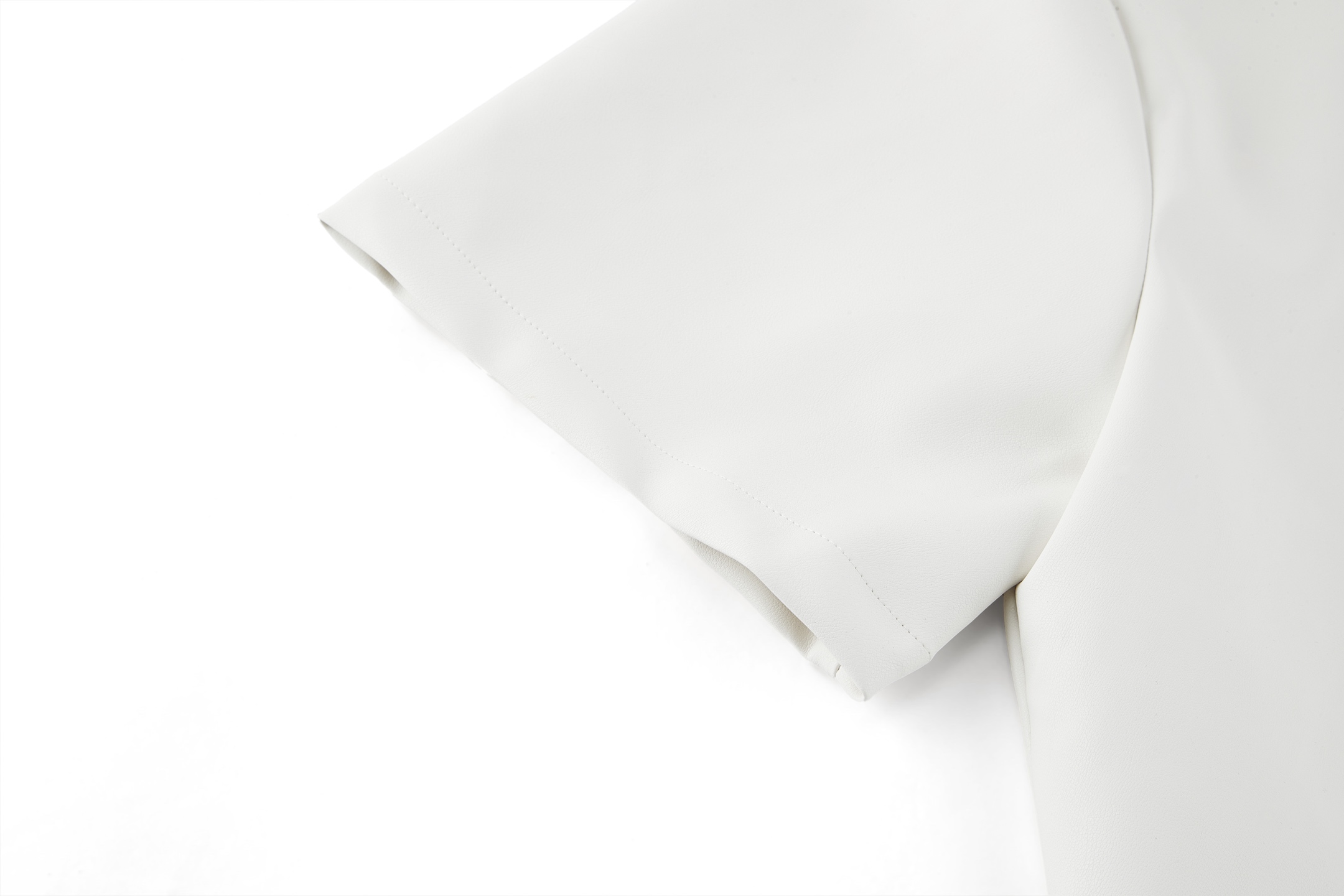 PRADA 普拉达 雙面小羊皮 衬衫 宽松 休闲 夏季 短袖 T恤 白色B0 UPC222-14IT-F0K74-S-OOO