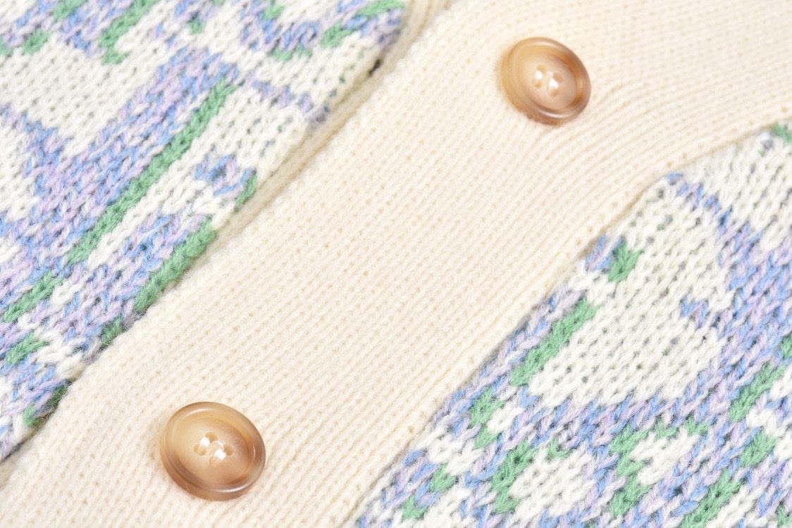 DIOR 迪奥 满印提花开衫 毛衣  秋冬 外套 长袖 米白色B0 213M233AT393-C084