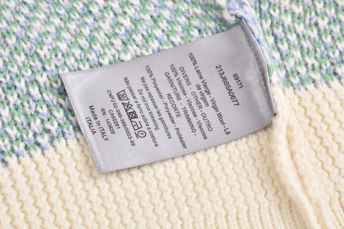 DIOR 迪奥 满印提花开衫 毛衣  秋冬 外套 长袖 米白色B0 213M233AT393-C084