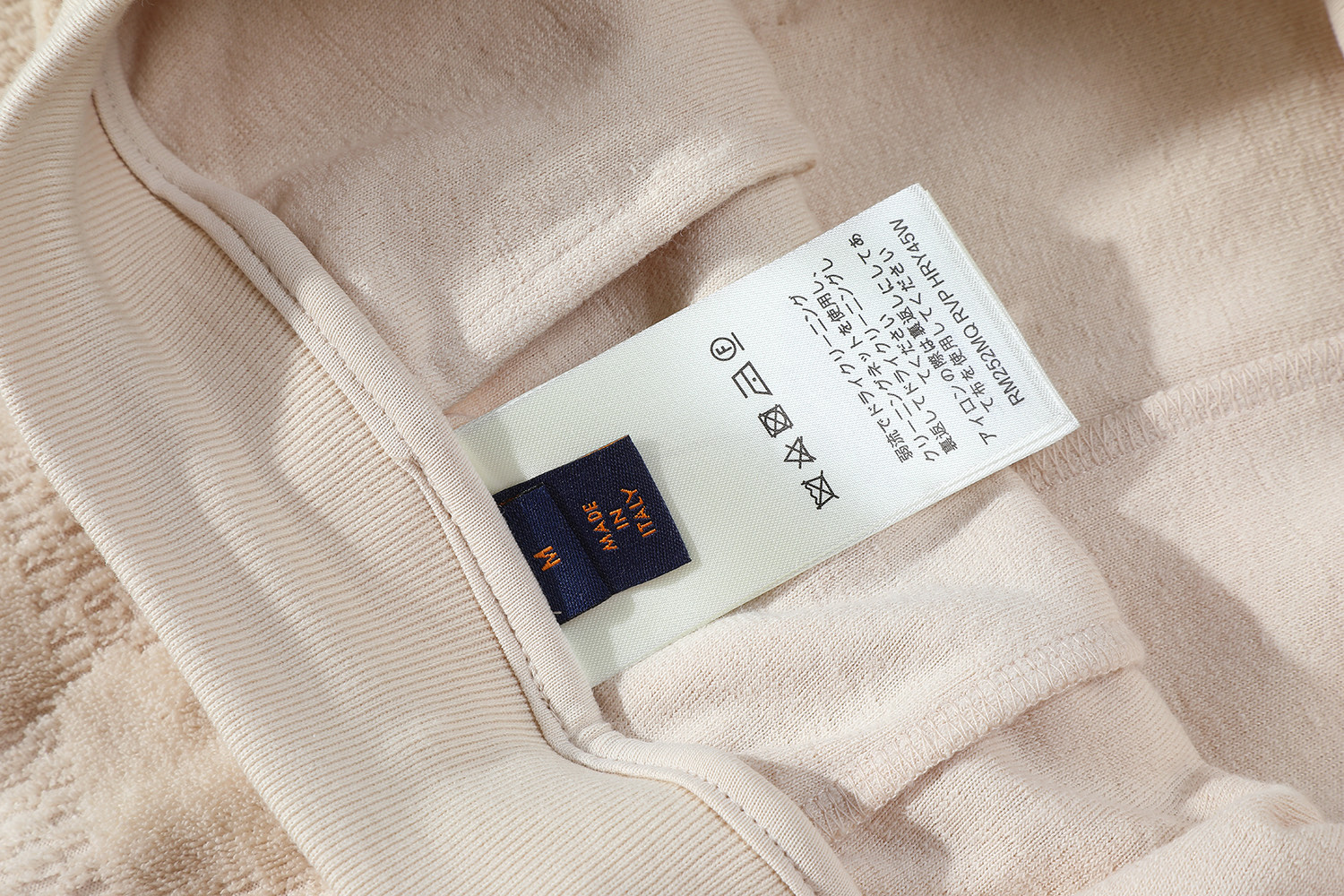 LOUIS VUITTON 路易威登 LV毛巾棋盘格暗纹 短裤 牛仔休闲裤 裤子 五分裤 卡其 1AHUVK