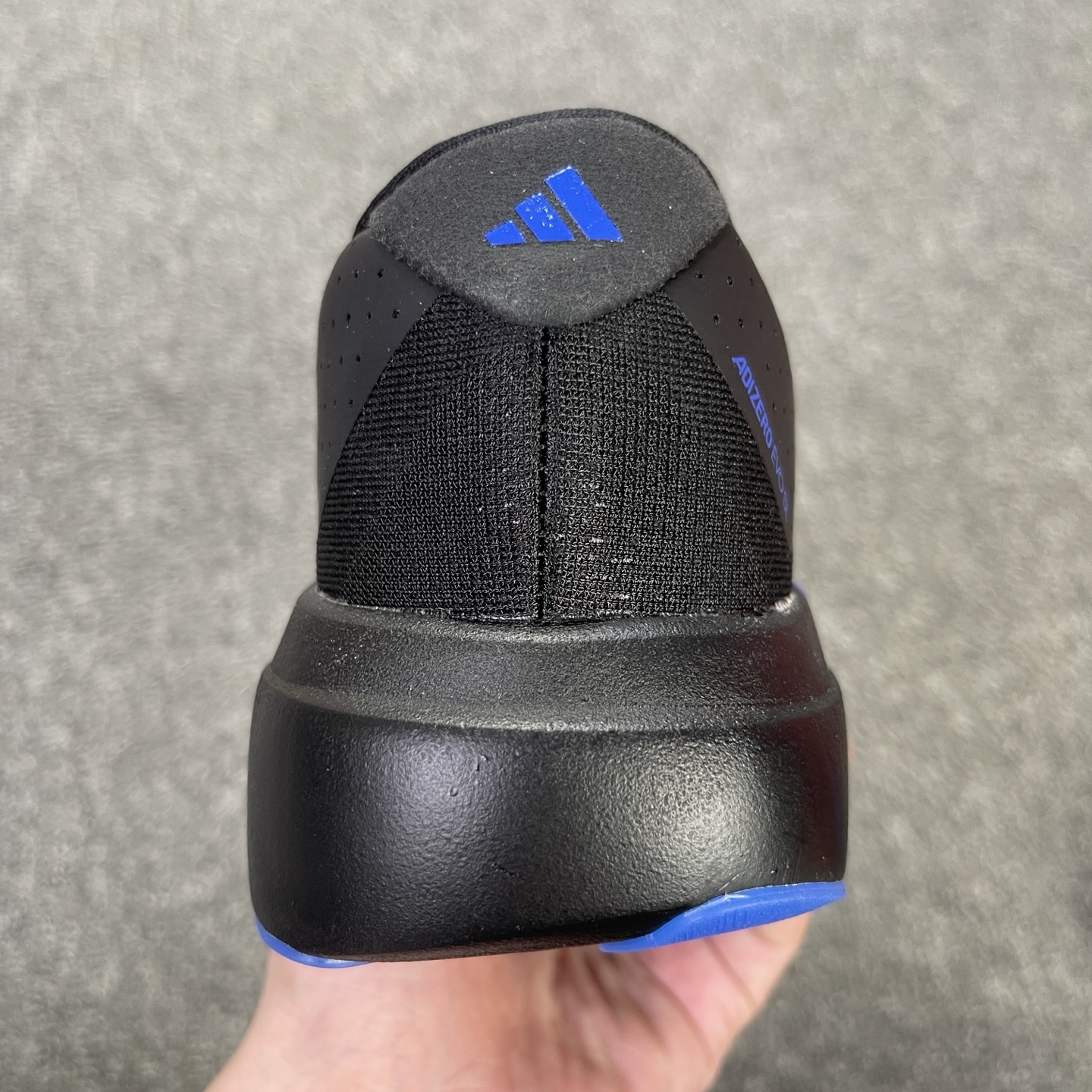 内置碳板 Adidas Adizero Evo SL 低筒 舒适百搭 防滑耐磨 马拉松 训练竞速 跑步鞋 女款 男款 波鞋黑蓝