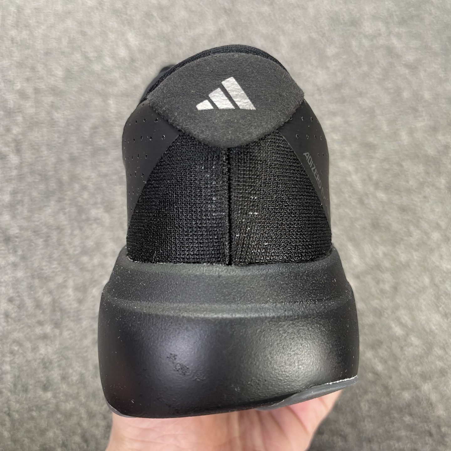 内置碳板 Adidas Adizero Evo SL 低筒 舒适百搭 防滑耐磨 马拉松 训练竞速 跑步鞋 女款 男款 波鞋 黑色 JR4888