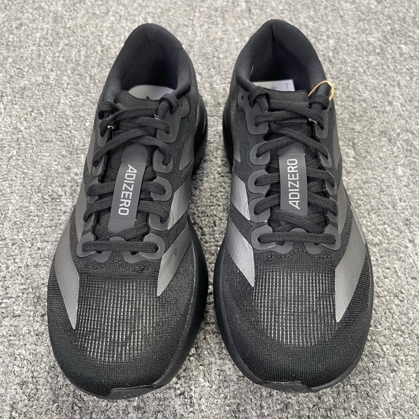 内置碳板 Adidas Adizero Evo SL 低筒 舒适百搭 防滑耐磨 马拉松 训练竞速 跑步鞋 女款 男款 波鞋 黑色 JR4888