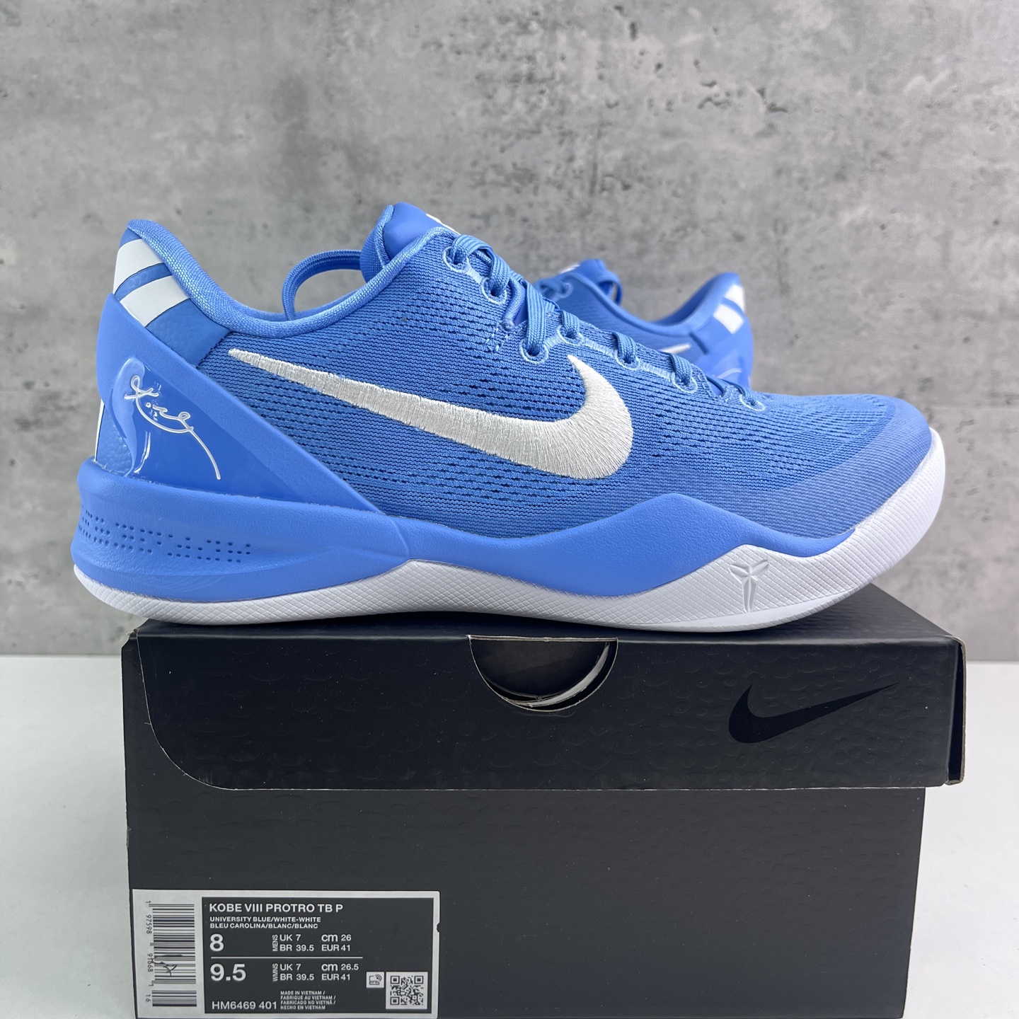 GX  Kobe 8 Protro  科比8 低筒  全掌LUNARLON 鞋墊 籃球鞋 實戰鞋 球鞋 男鞋 波鞋  白蓝 HM6469 401