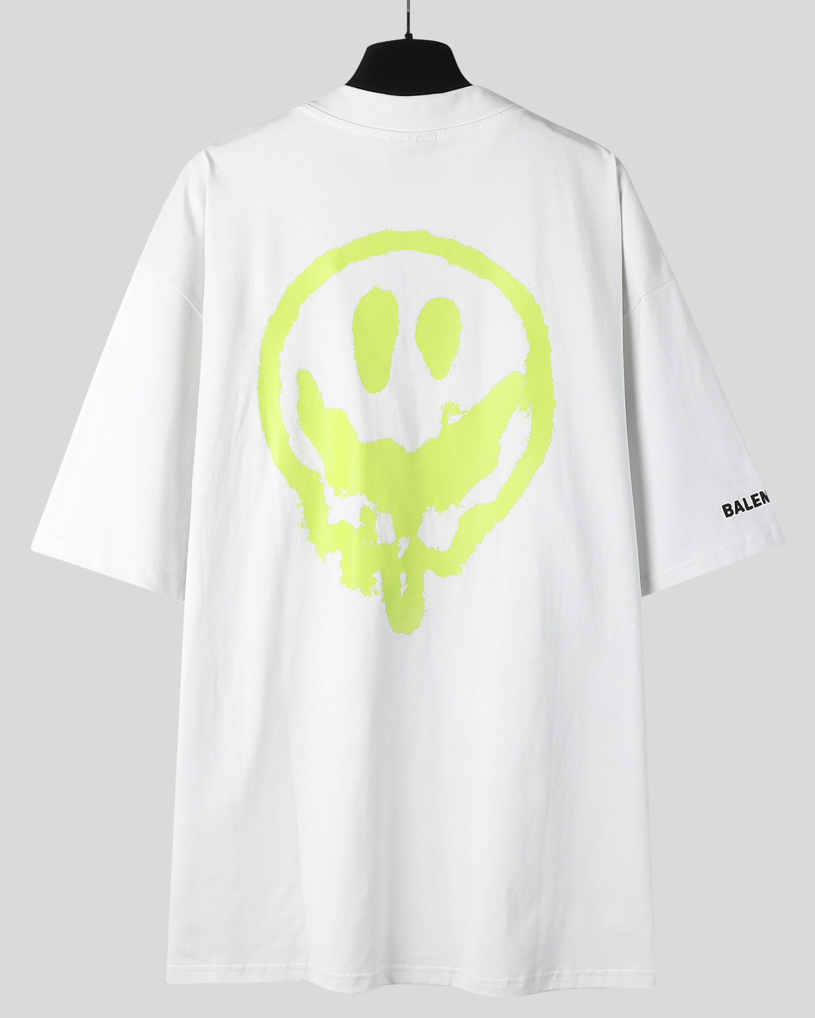 Balenciaga 巴黎世家 外星人 印花短袖 T恤 圆领 短款 夏季 白色A5 764235TSVF59012