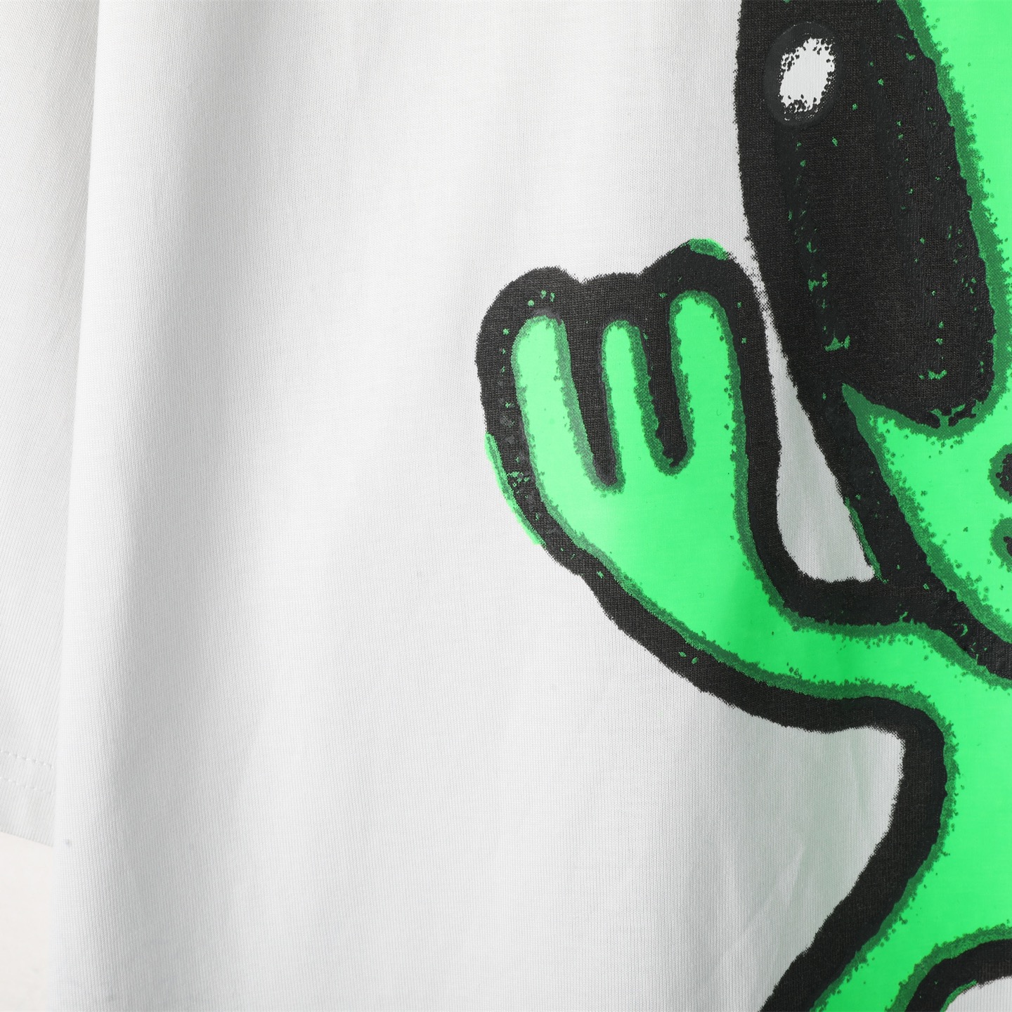 Balenciaga 巴黎世家 外星人 印花短袖 T恤 圆领 短款 夏季 白色A5 764235TSVF59012