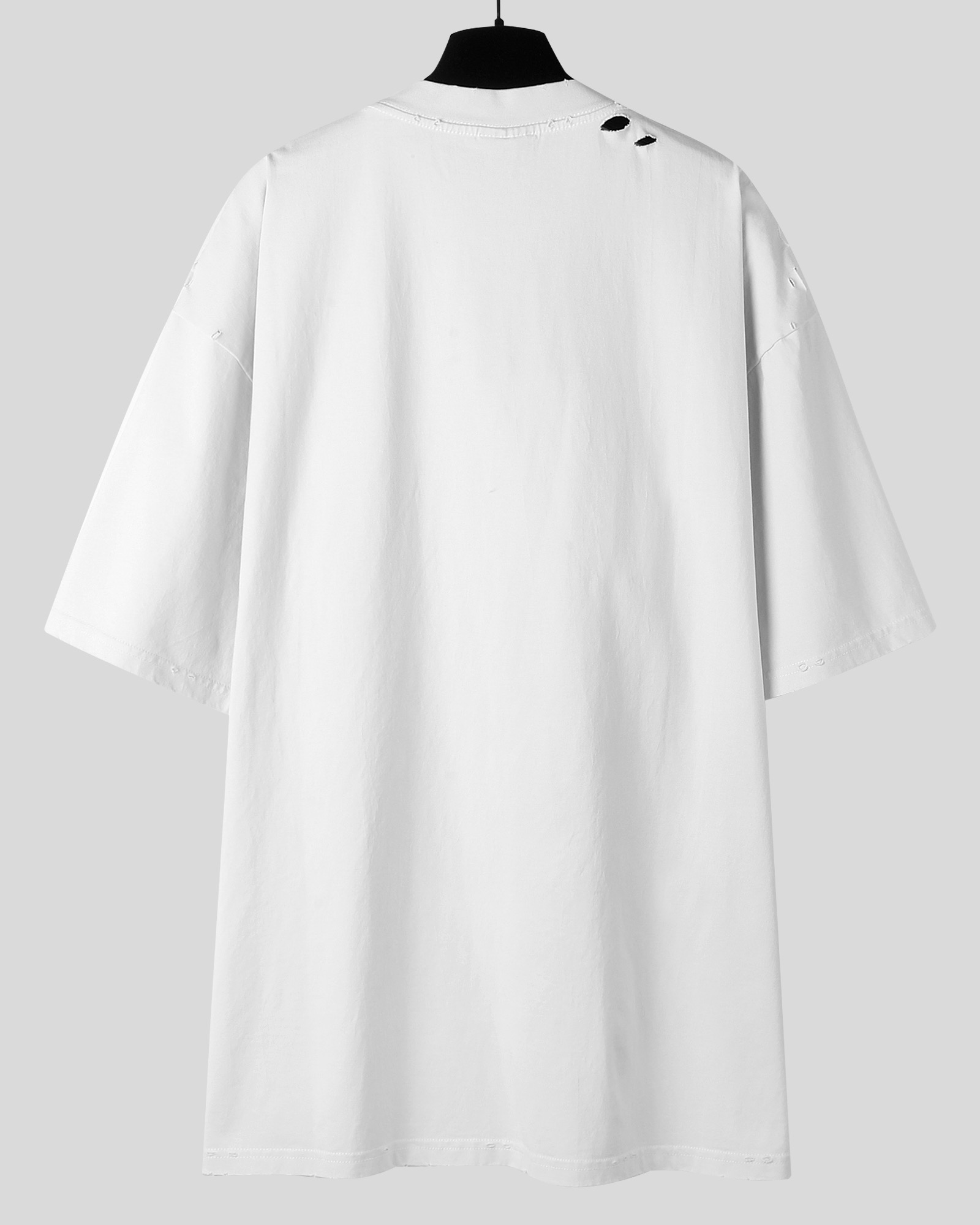 Balenciaga 巴黎世家 金闪粉 印花短袖 T恤 圆领 短款 夏季 白色A5 824285-TSVC5-9012