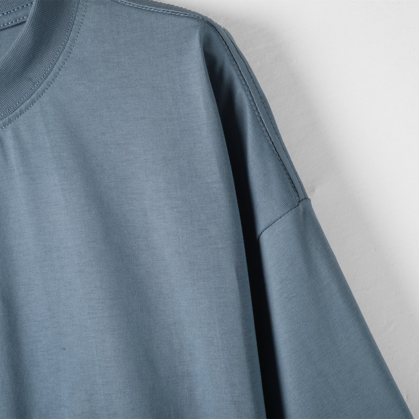 Balenciaga 巴黎世家 刺绣胶带  印花短袖 T恤 圆领 短款 夏季 蓝色A5 764235TSVG28704