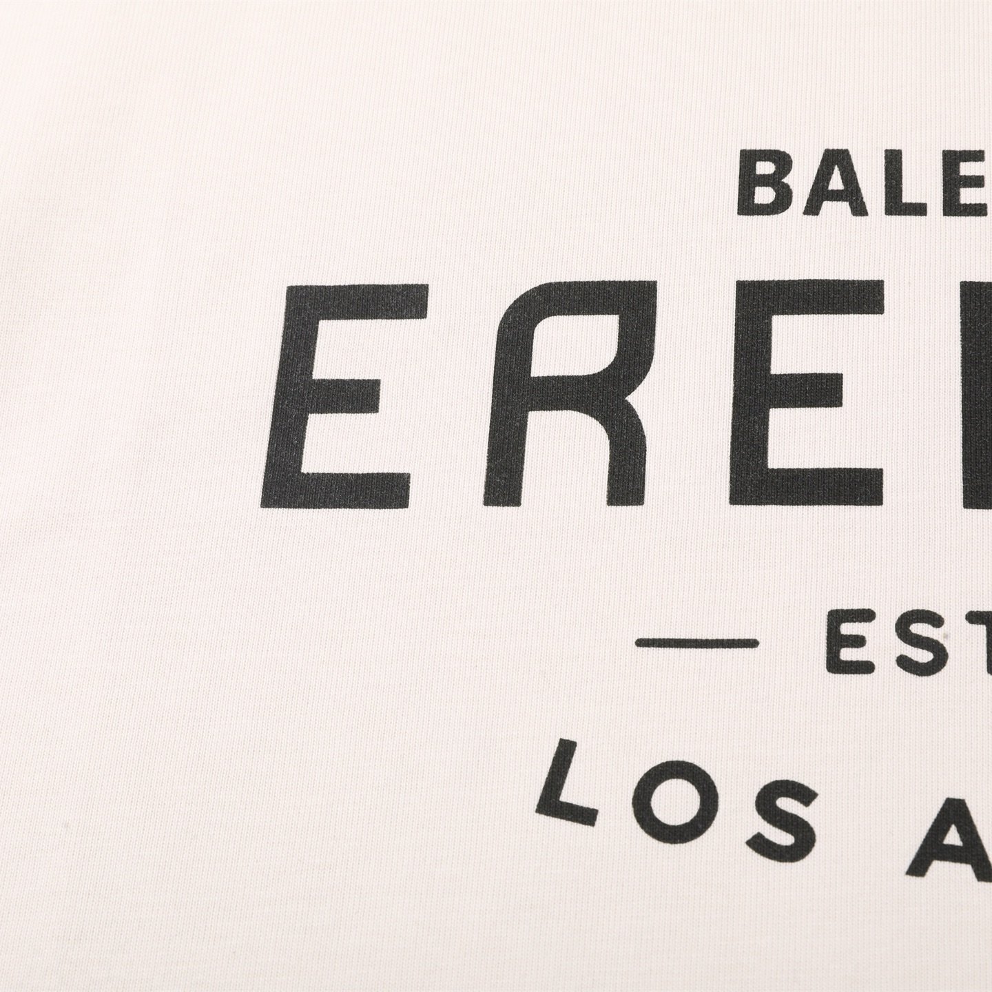 Balenciaga 巴黎世家 EST1917 印花短袖 T恤 圆领 短款 夏季 白色A5 787349TQVG31569