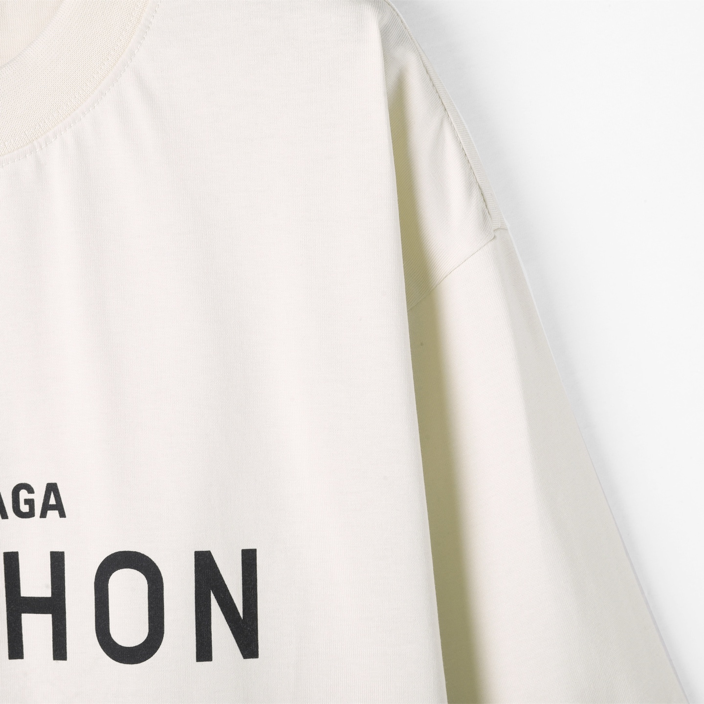 Balenciaga 巴黎世家 EST1917 印花短袖 T恤 圆领 短款 夏季 白色A5 787349TQVG31569