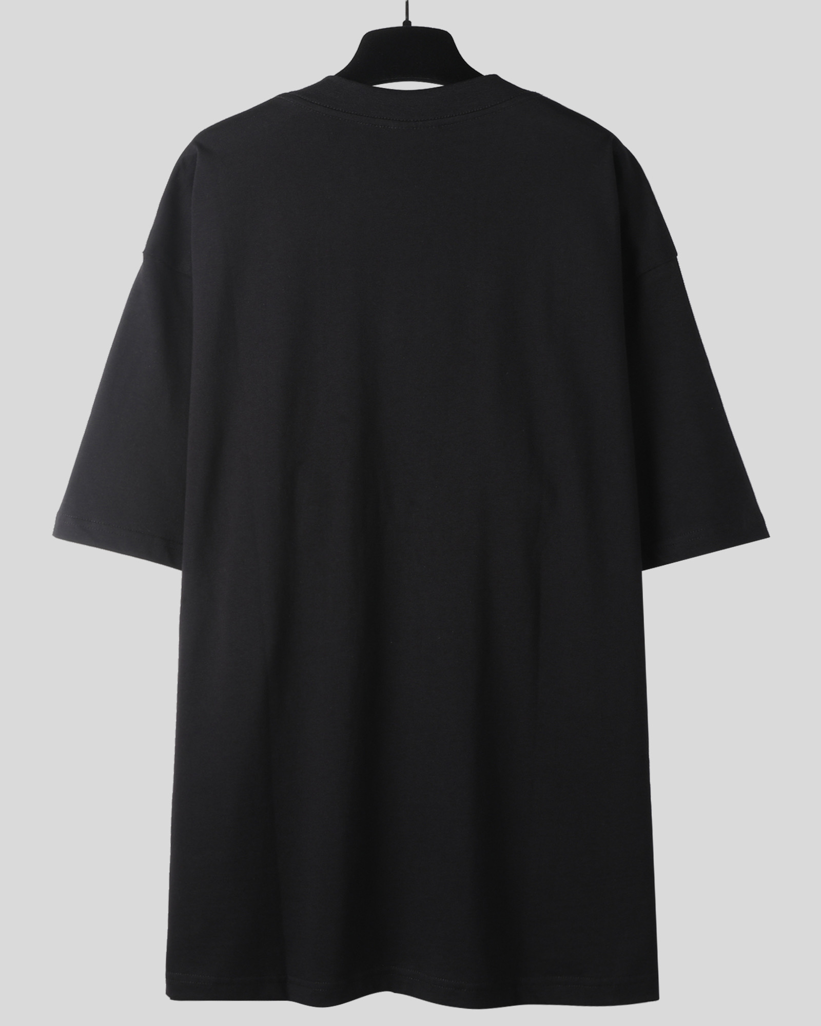 Balenciaga 巴黎世家 EST1917 印花短袖 T恤 圆领 短款 夏季 黑色A5 787349TQVG31569