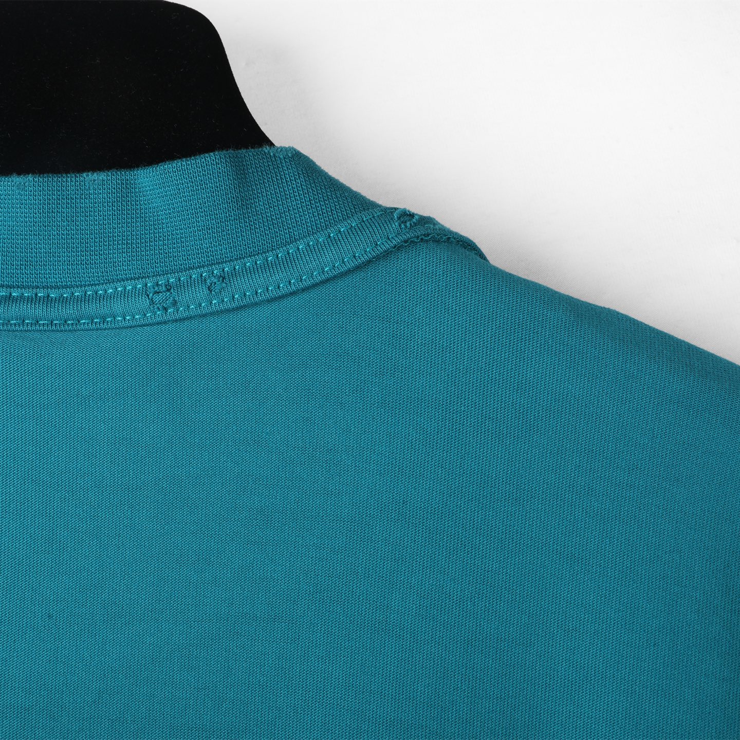 Balenciaga 巴黎世家 贴布刺绣  印花短袖 T恤 圆领 短款 夏季 蓝色A5 