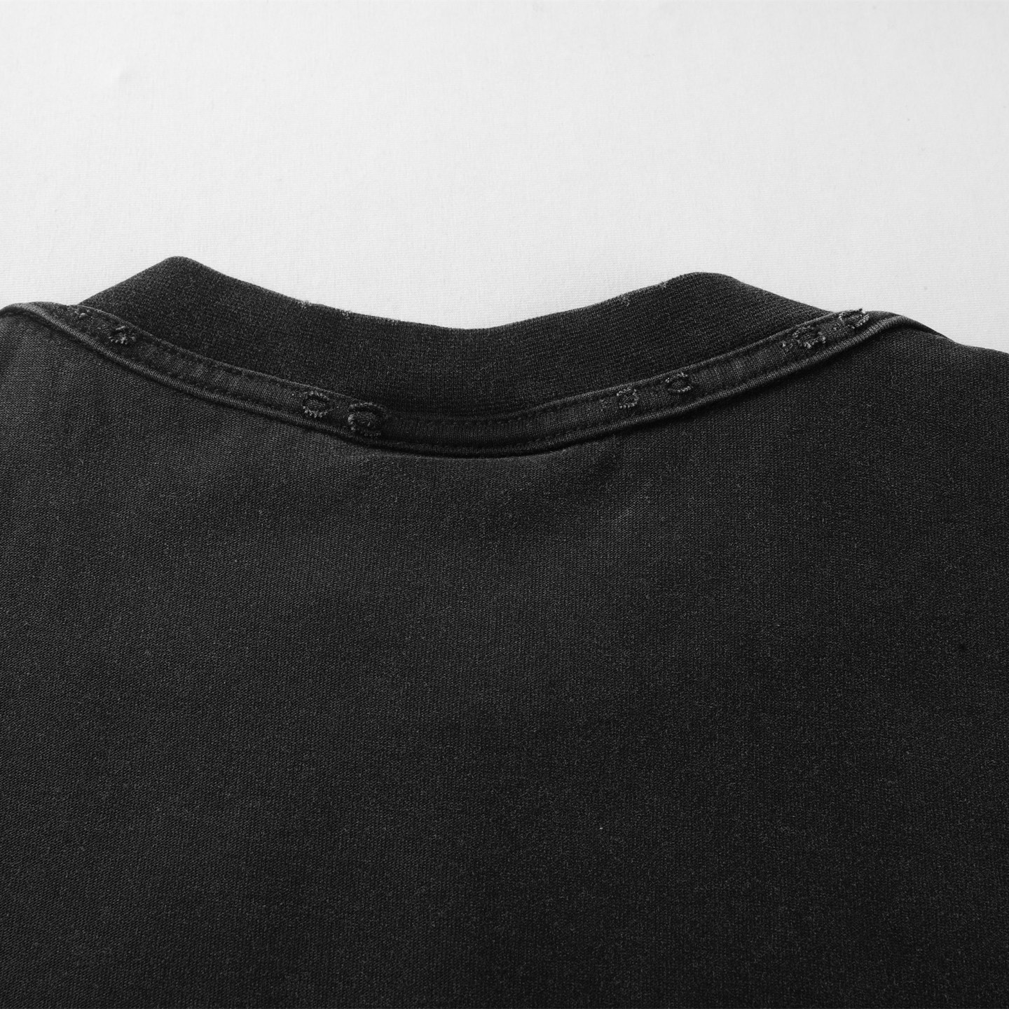 Balenciaga 巴黎世家 贴布刺绣  印花短袖 T恤 圆领 短款 夏季 黑色A5 822441TSVA21041